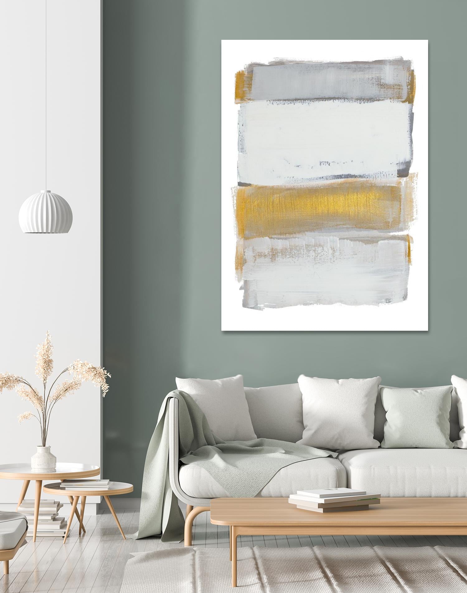 Shades of Golden Gray by Lanie Loreth on GIANT ART - gold abstract