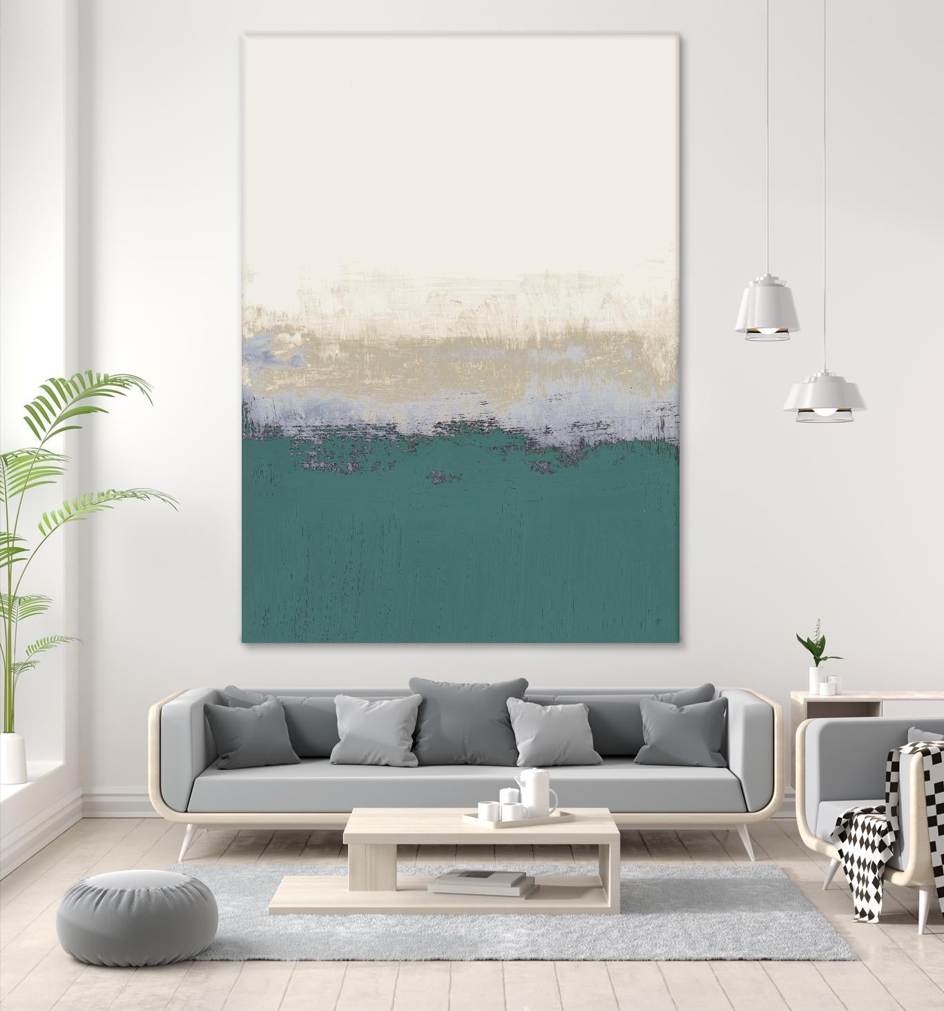 Teal Forever And A Day I by Lanie Loreth on GIANT ART - abstract
