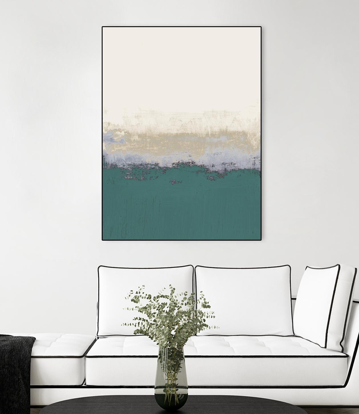 Teal Forever And A Day I by Lanie Loreth on GIANT ART - abstract