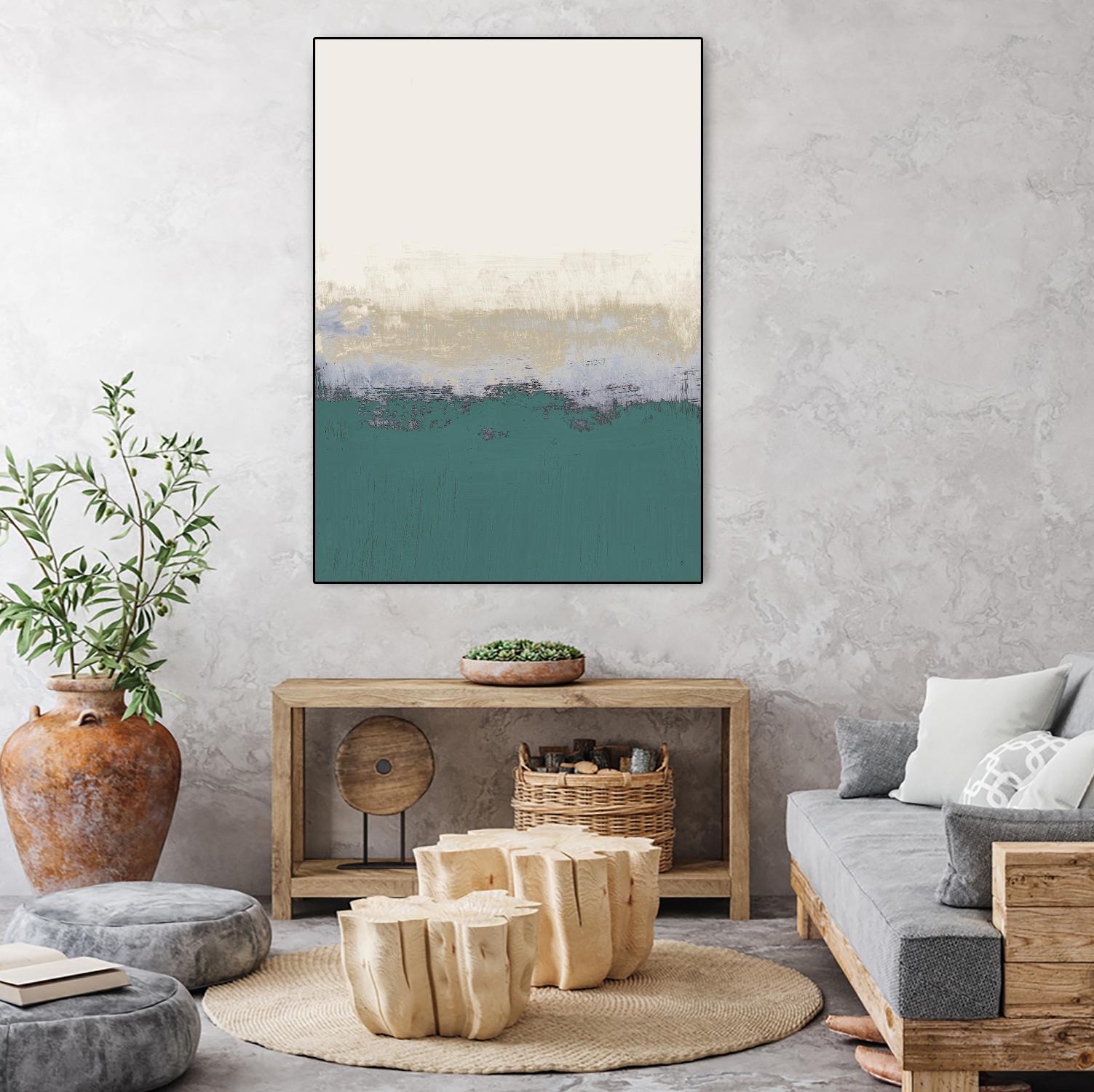 Teal Forever And A Day I by Lanie Loreth on GIANT ART - abstract