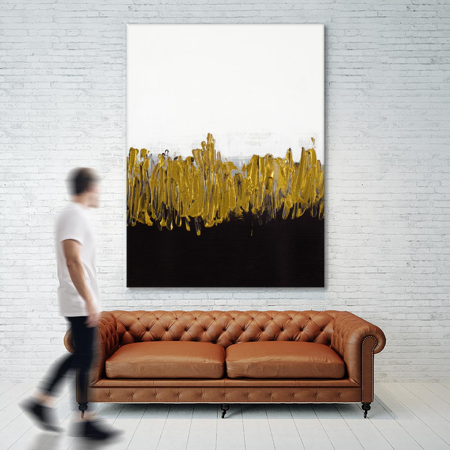 Meet Me in the Middle by Lanie Loreth on GIANT ART - black abstract