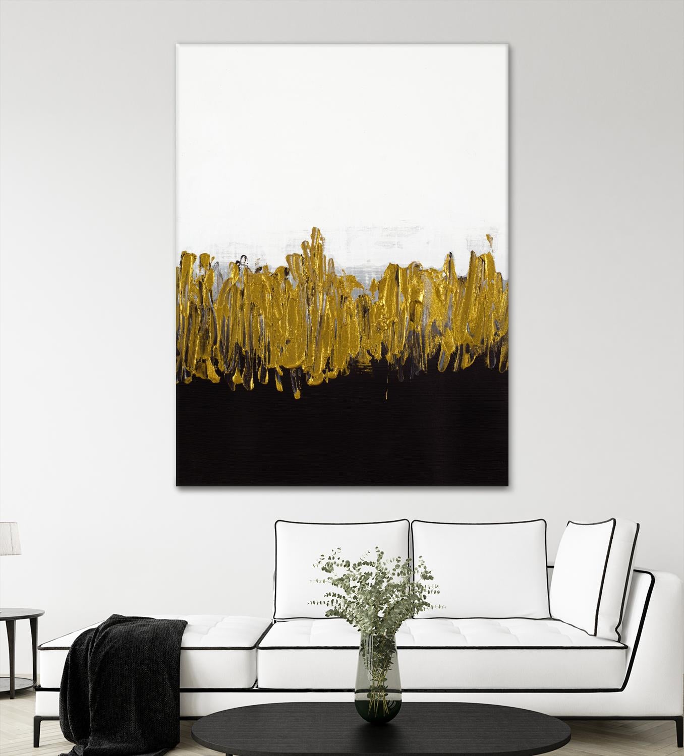 Meet Me in the Middle by Lanie Loreth on GIANT ART - black abstract