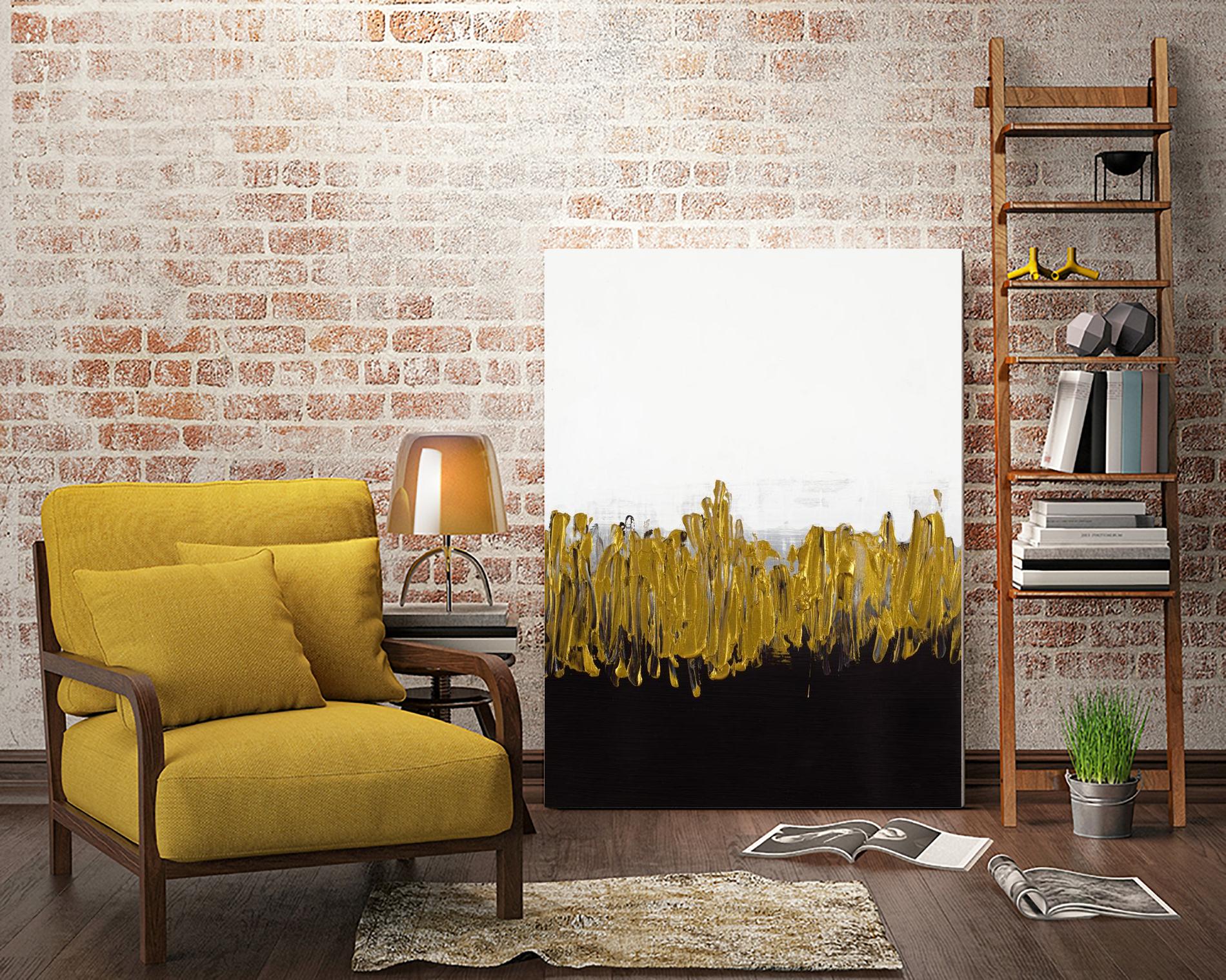Meet Me in the Middle by Lanie Loreth on GIANT ART - black abstract