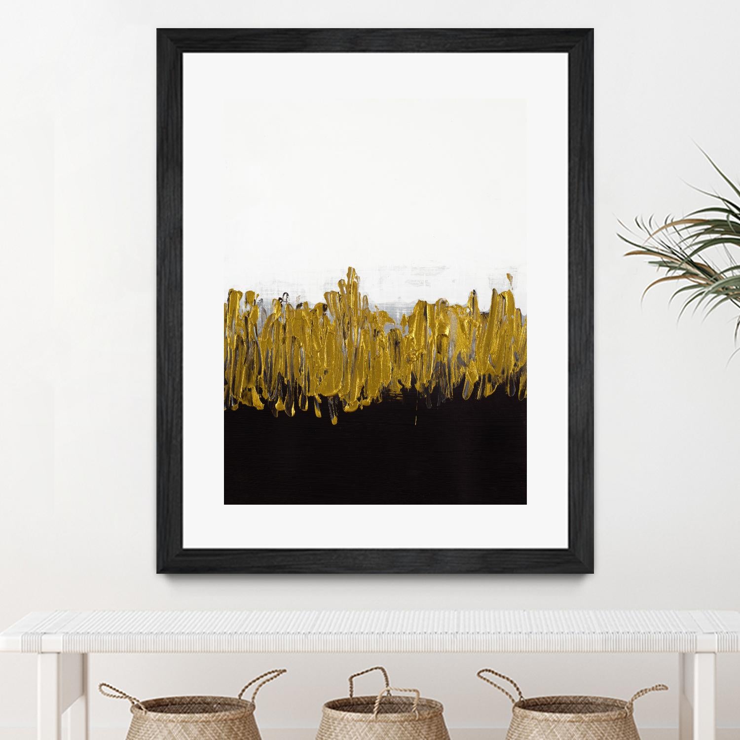 Meet Me in the Middle by Lanie Loreth on GIANT ART - black abstract