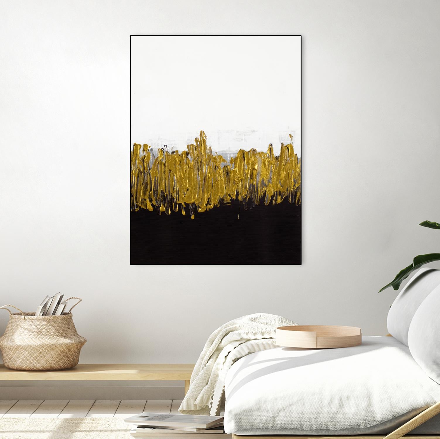 Meet Me in the Middle by Lanie Loreth on GIANT ART - black abstract