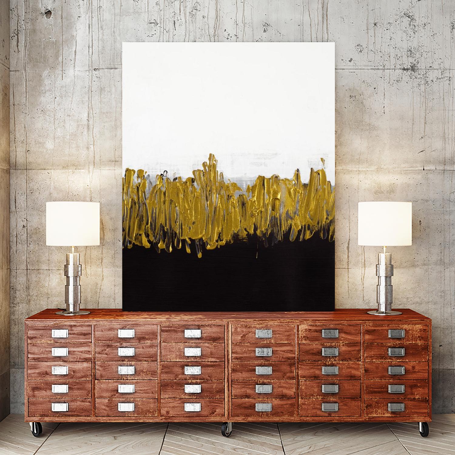 Meet Me in the Middle by Lanie Loreth on GIANT ART - black abstract