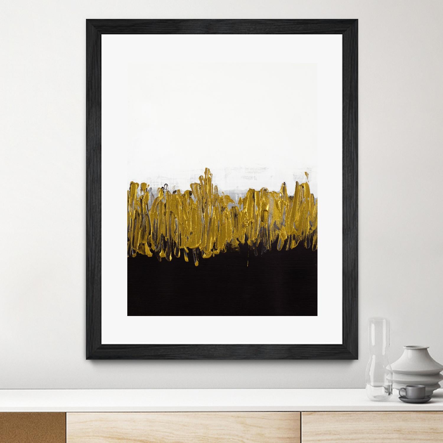 Meet Me in the Middle by Lanie Loreth on GIANT ART - black abstract