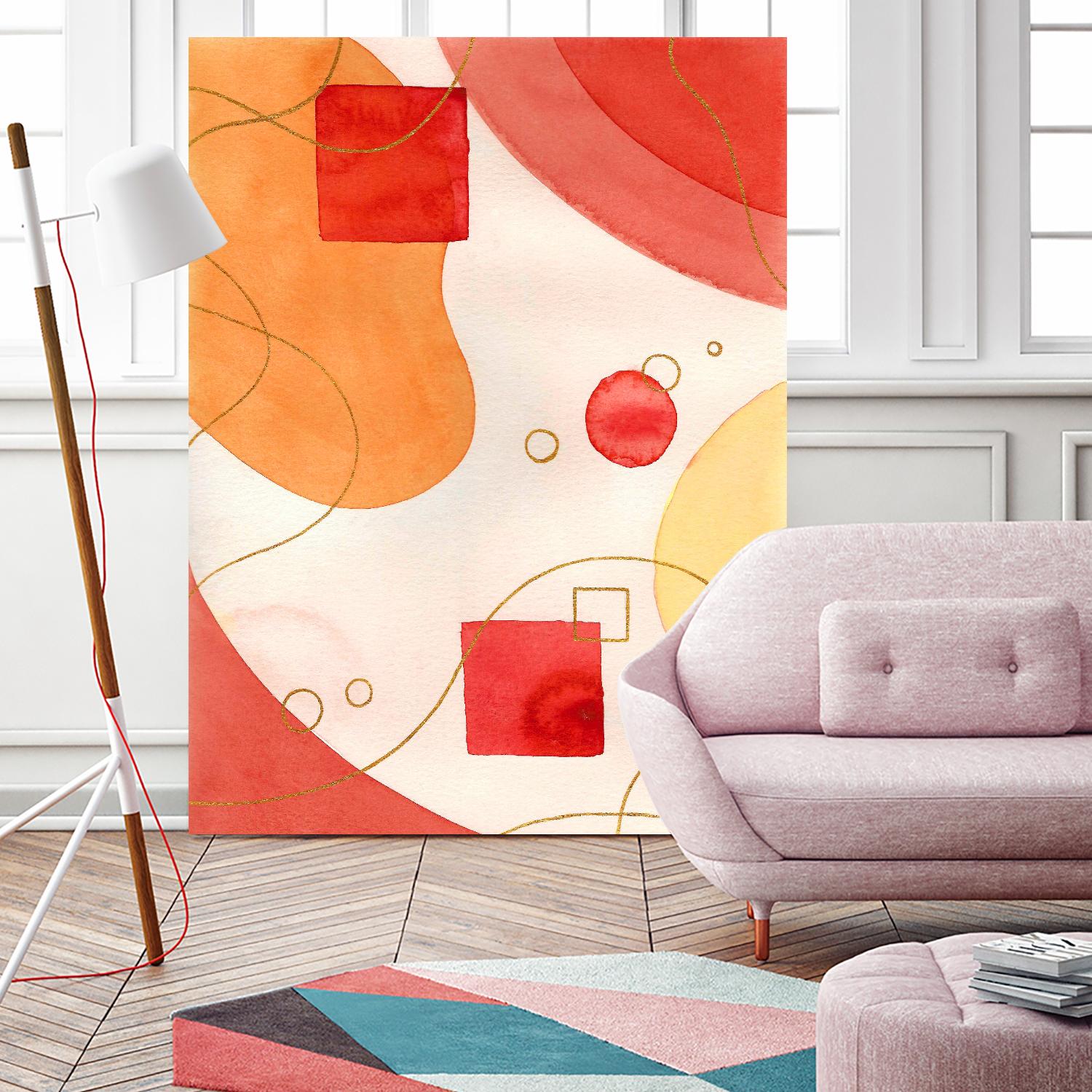 Orange Mood by Amaya on GIANT ART - orange abstract