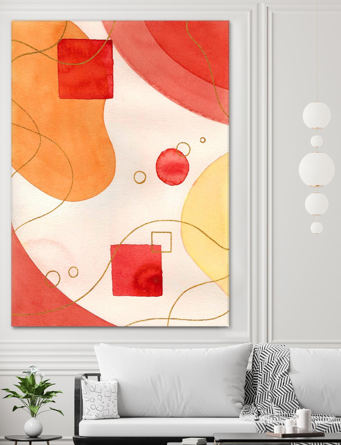 Orange Mood by Amaya on GIANT ART - orange abstract
