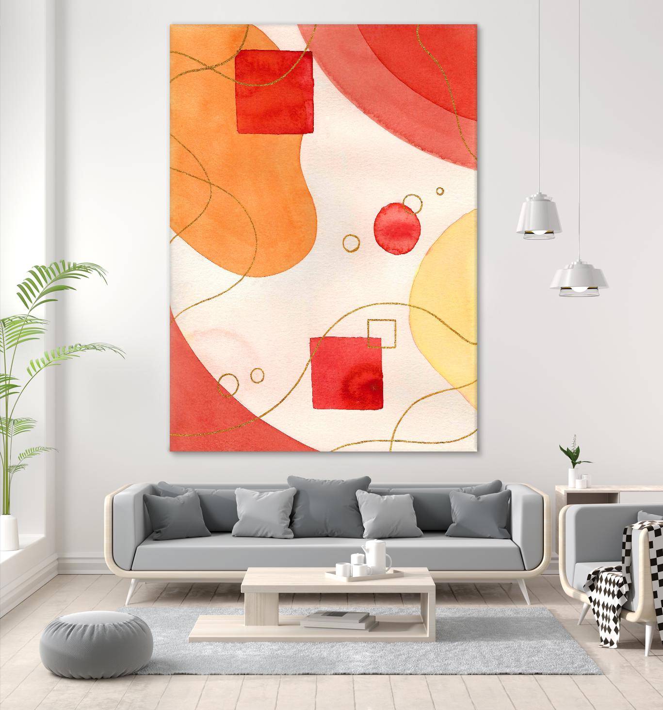 Orange Mood by Amaya on GIANT ART - orange abstract