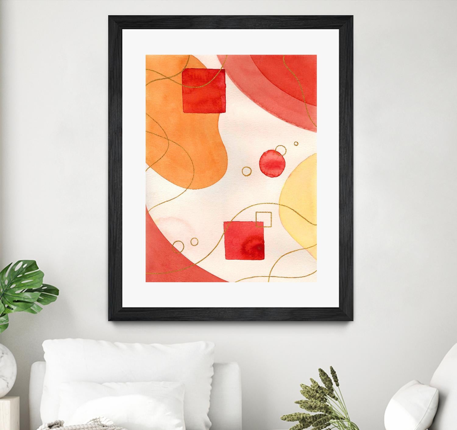 Orange Mood by Amaya on GIANT ART - orange abstract