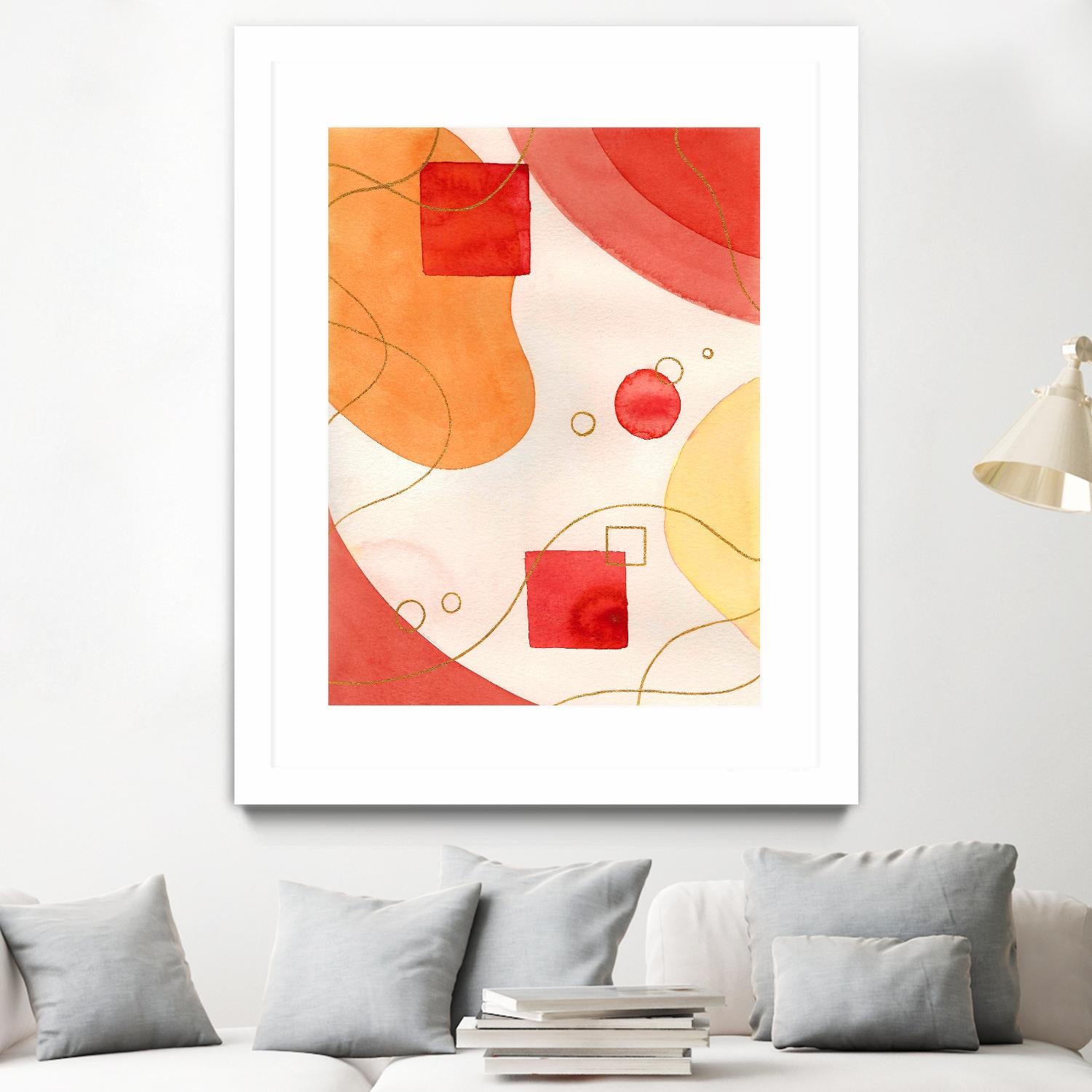 Orange Mood by Amaya on GIANT ART - orange abstract