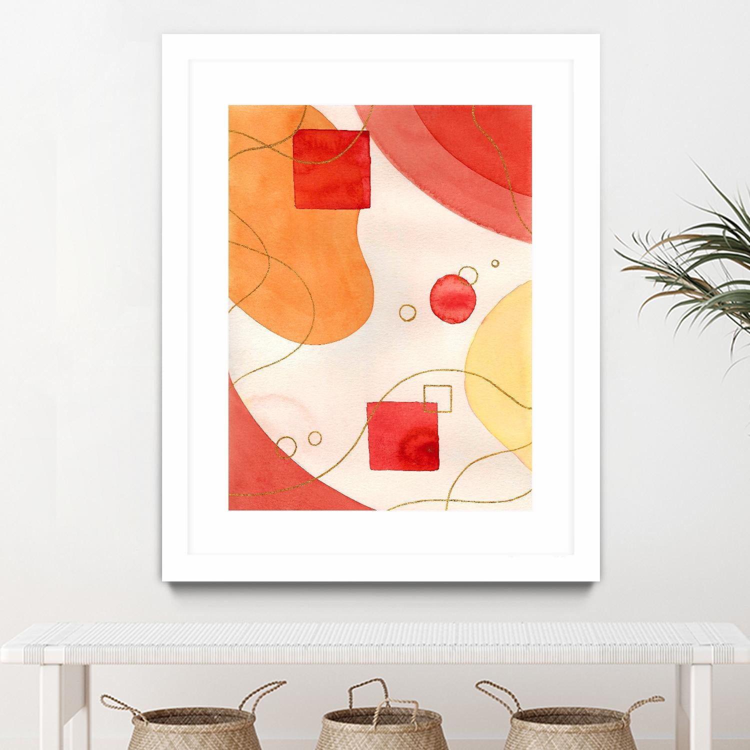 Orange Mood by Amaya on GIANT ART - orange abstract
