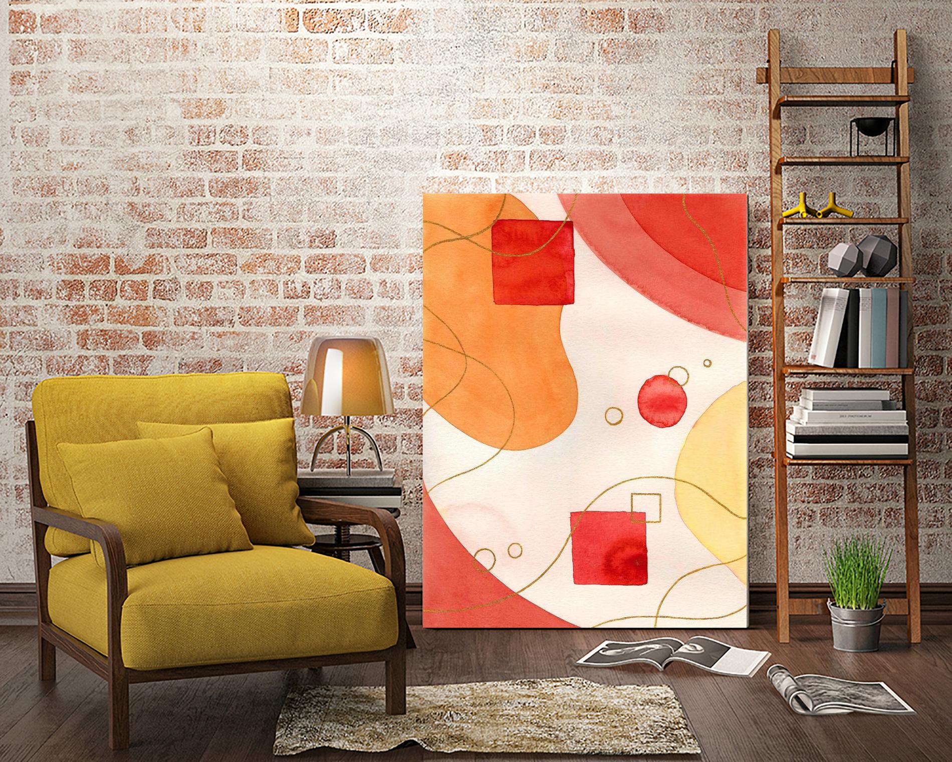 Orange Mood by Amaya on GIANT ART - orange abstract