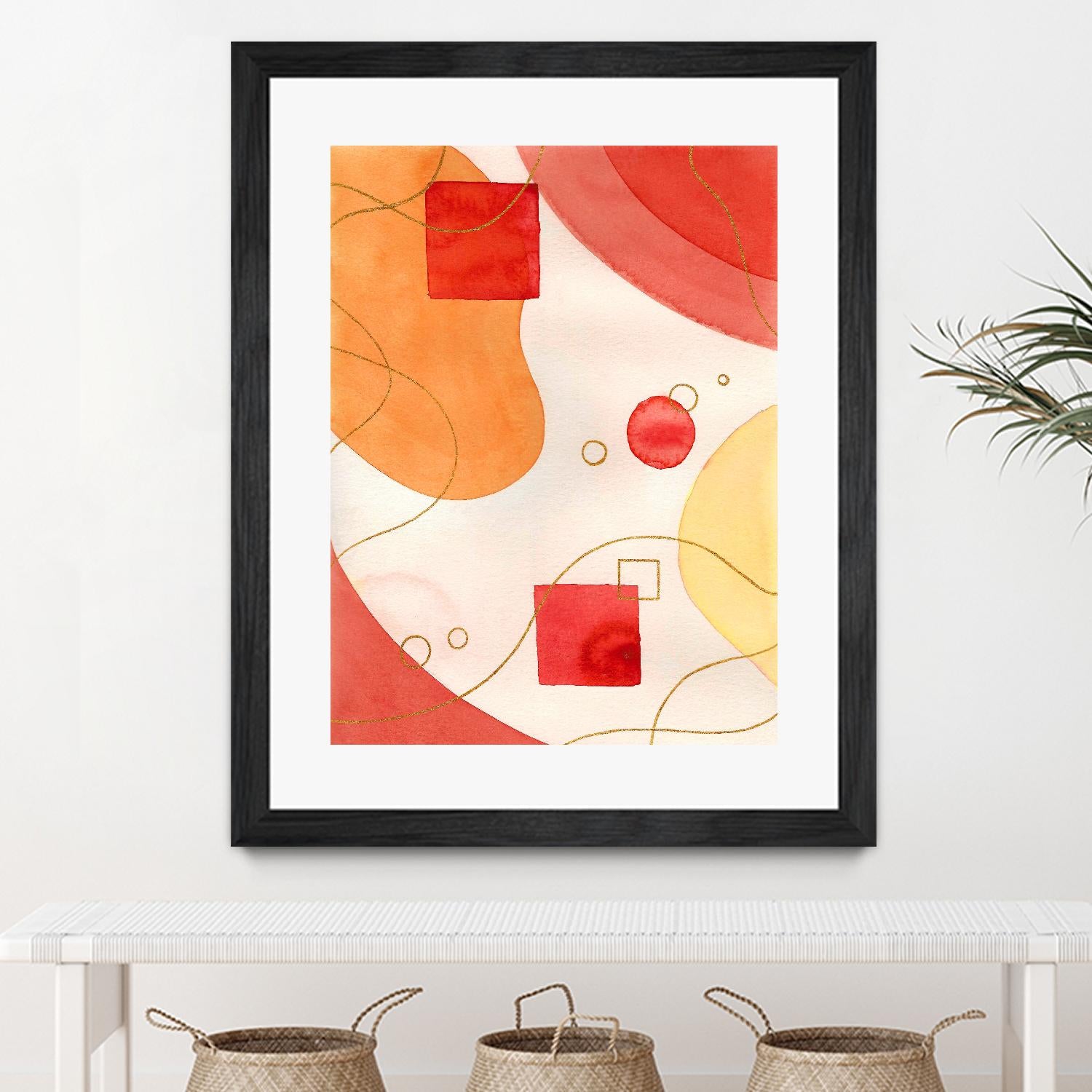 Orange Mood by Amaya on GIANT ART - orange abstract