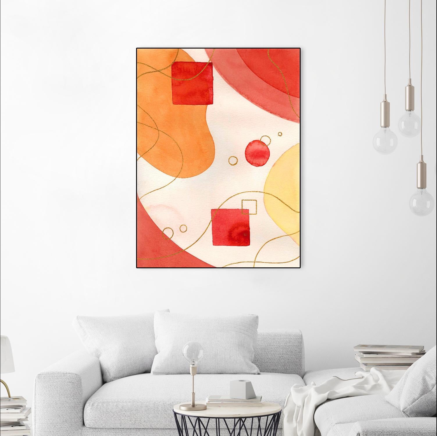 Orange Mood by Amaya on GIANT ART - orange abstract