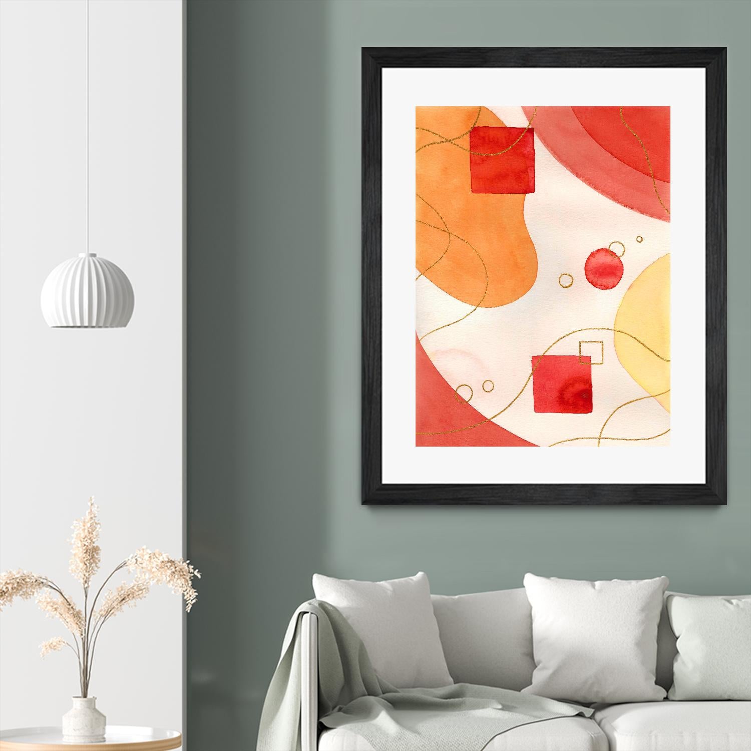 Orange Mood by Amaya on GIANT ART - orange abstract