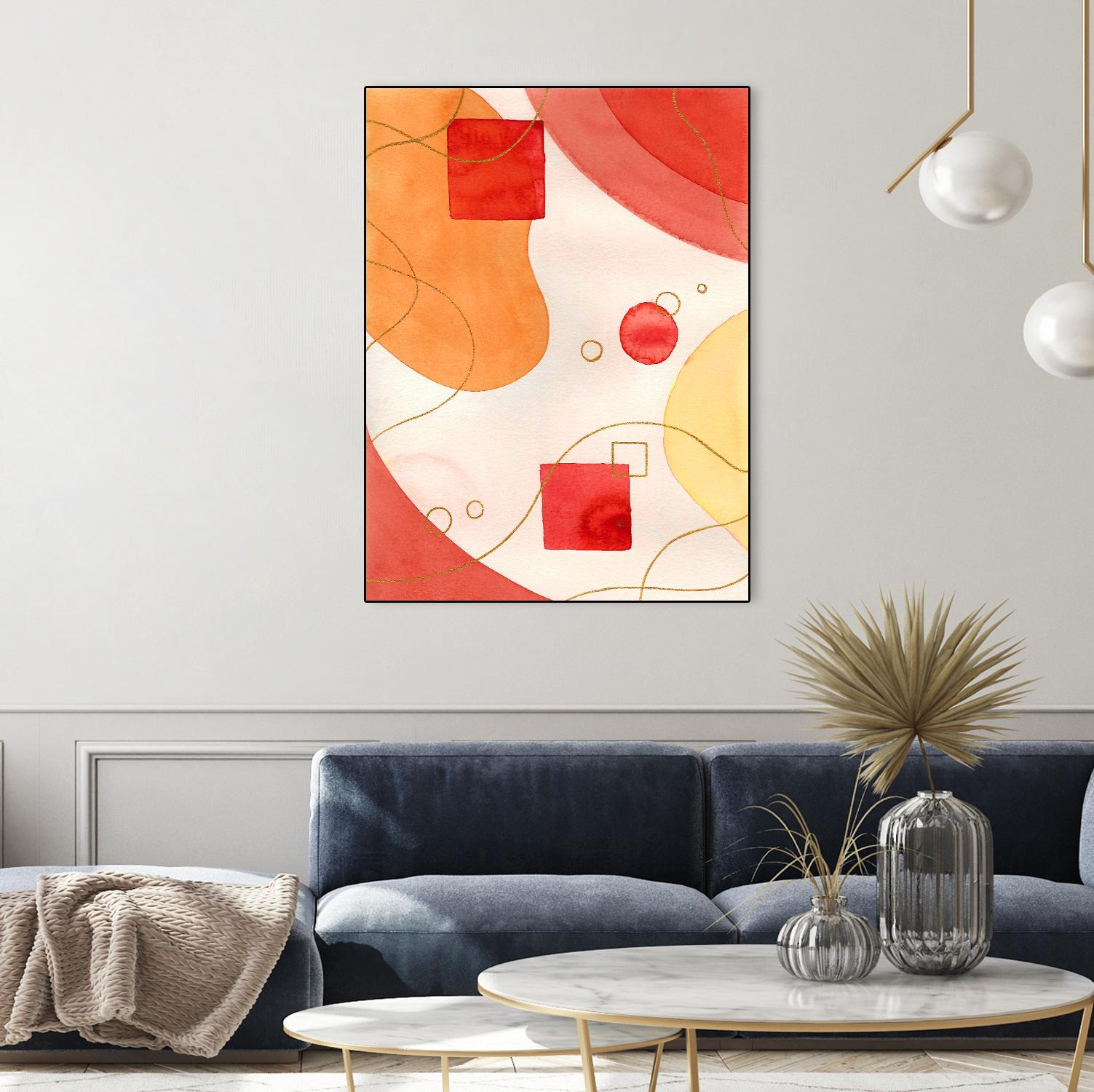 Orange Mood by Amaya on GIANT ART - orange abstract