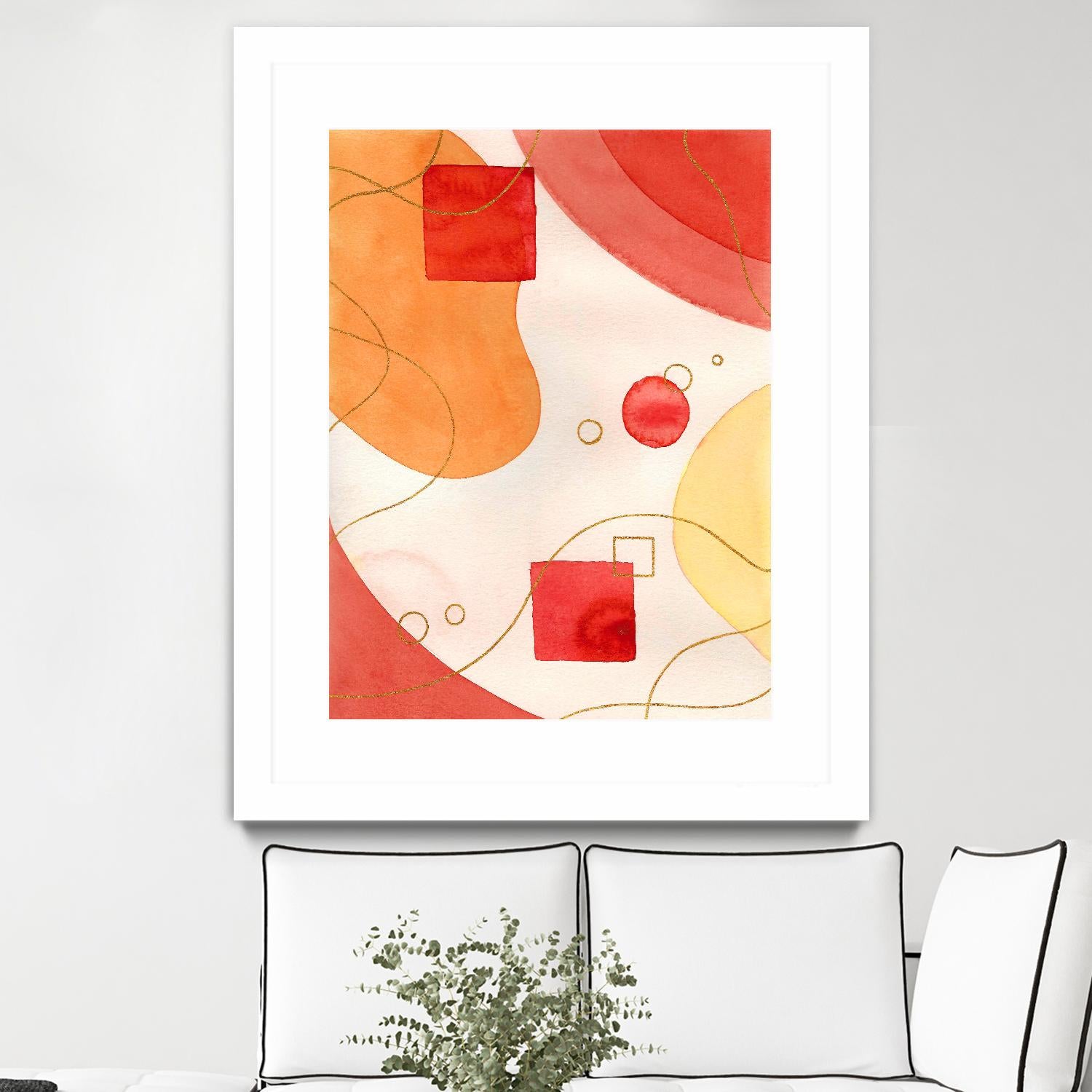 Orange Mood by Amaya on GIANT ART - orange abstract