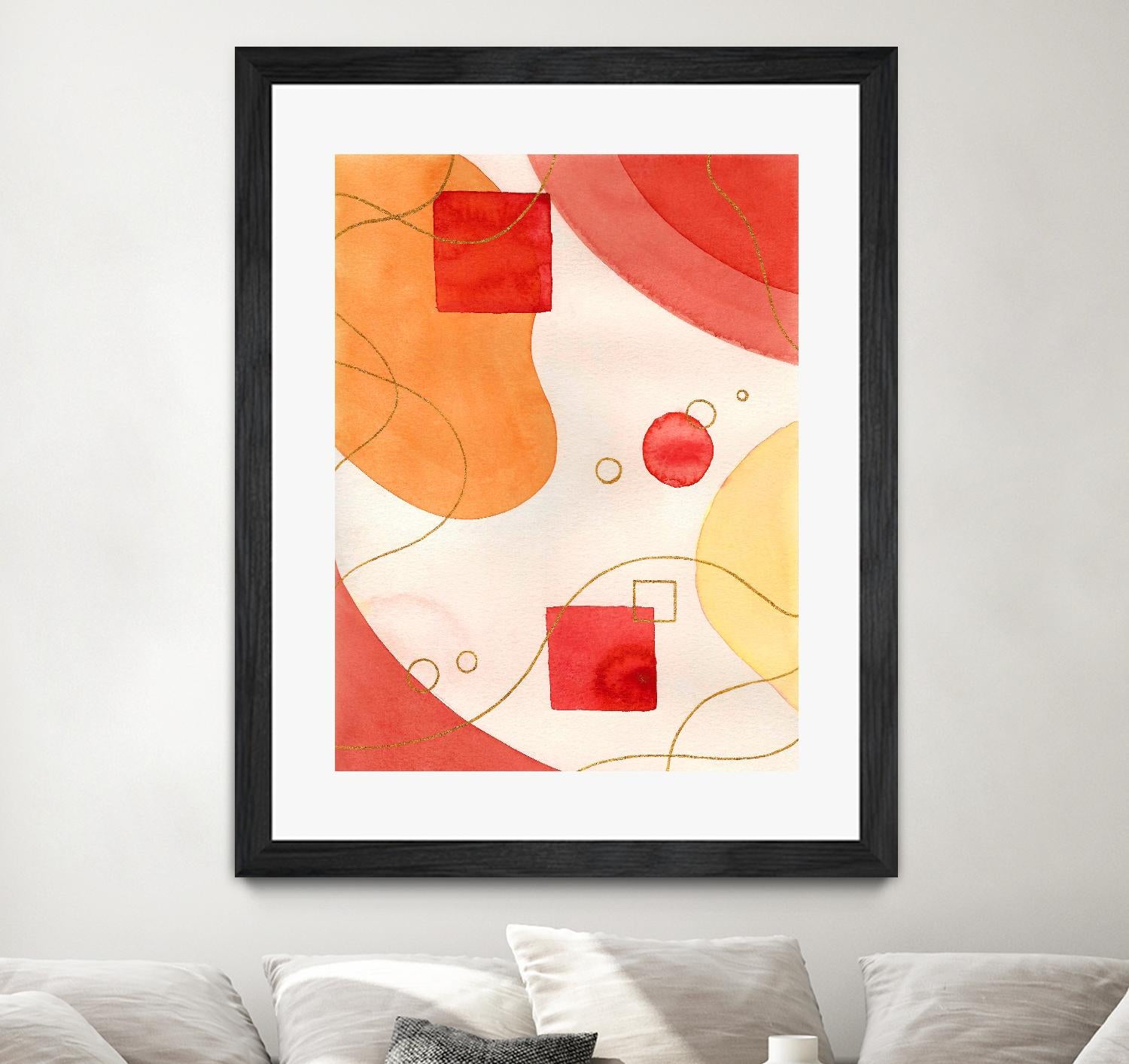 Orange Mood by Amaya on GIANT ART - orange abstract