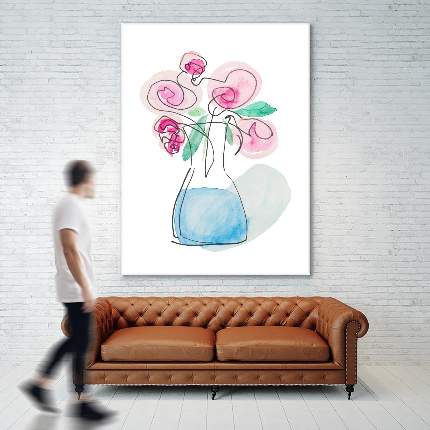 Simple Roses by Nola James on GIANT ART - multi floral