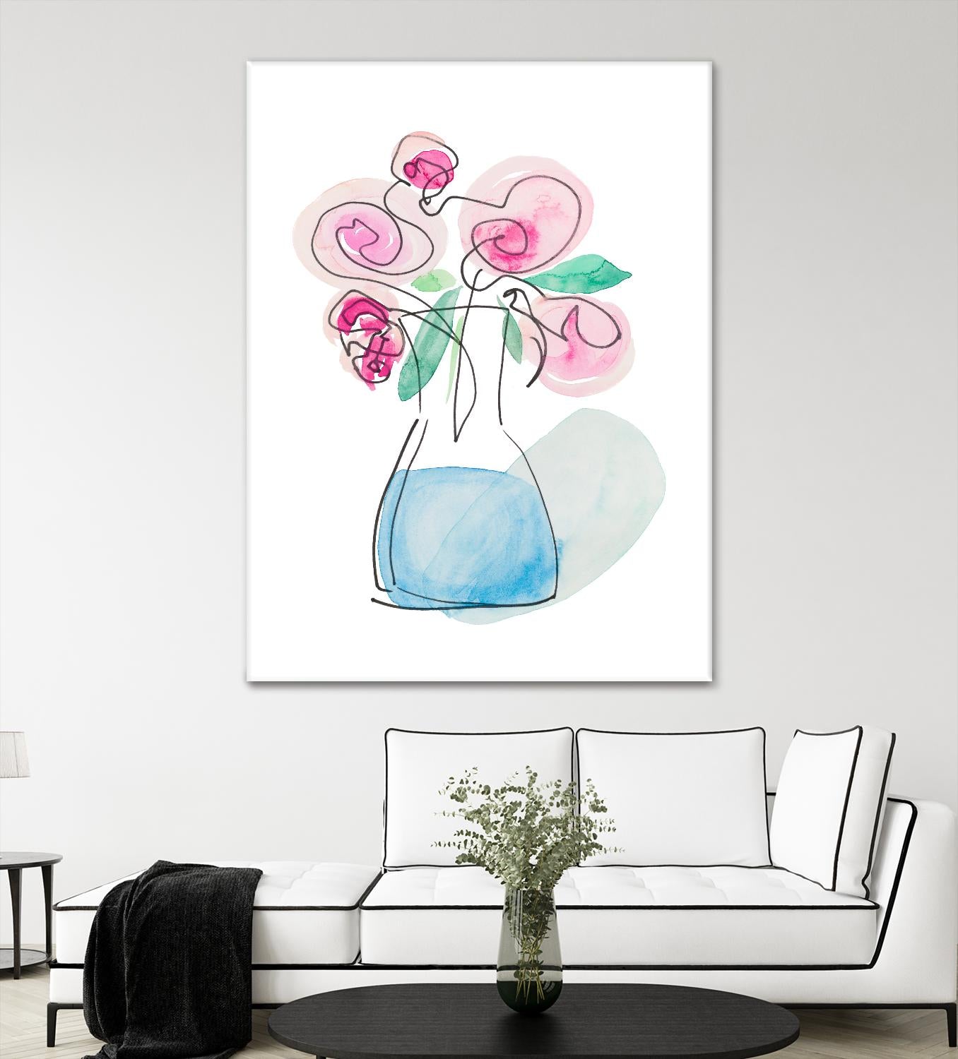Simple Roses by Nola James on GIANT ART - multi floral