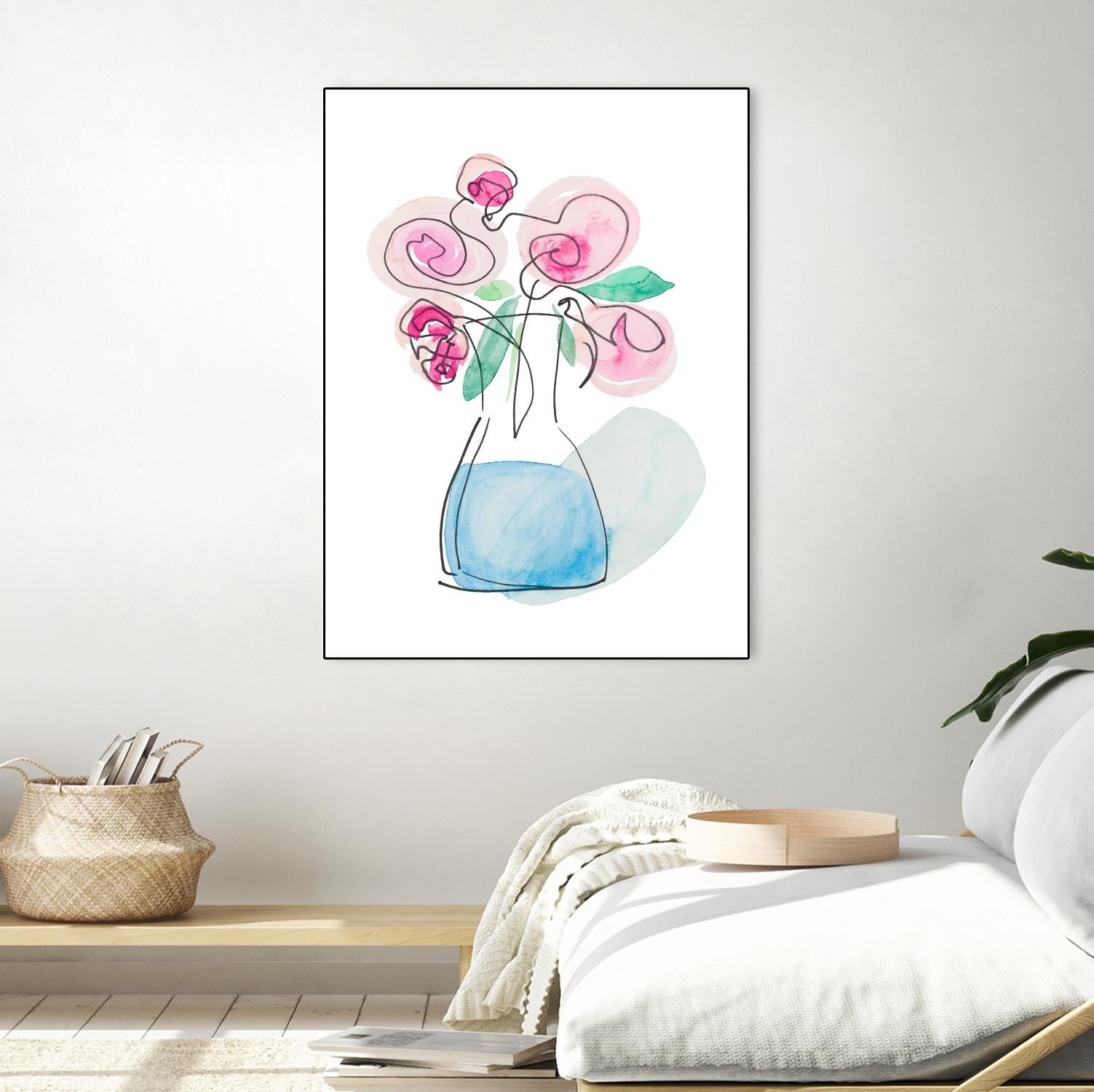 Simple Roses by Nola James on GIANT ART - multi floral