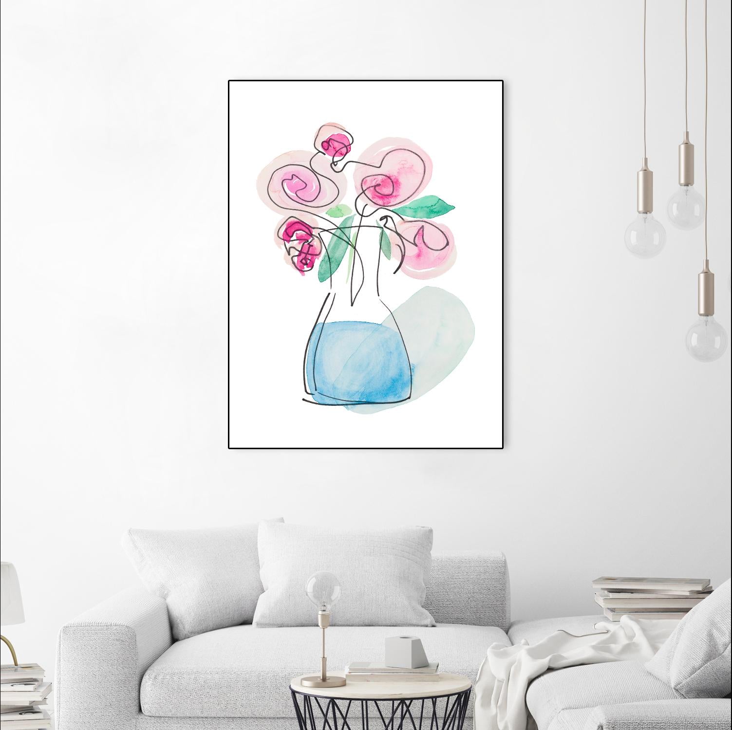 Simple Roses by Nola James on GIANT ART - multi floral