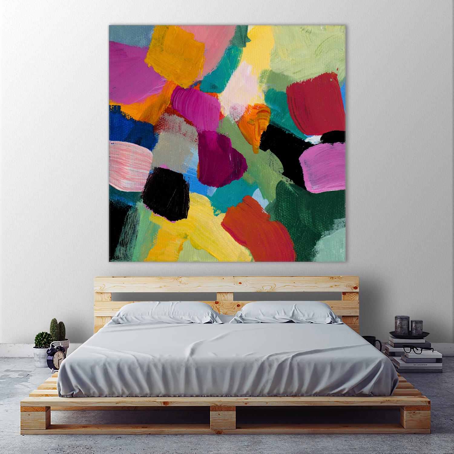 Spring Confetti I by Lanie Loreth on GIANT ART - pink abstract