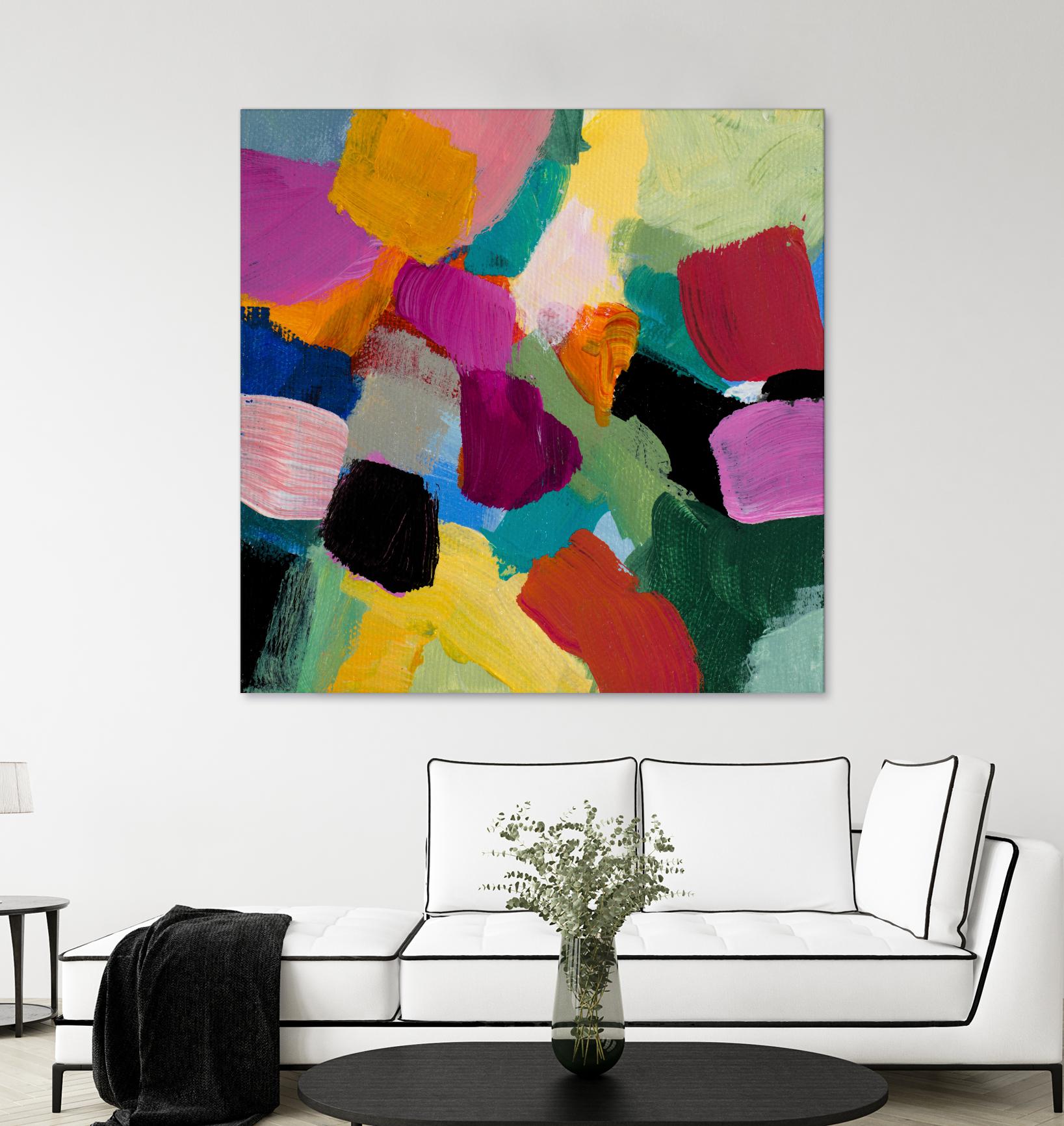 Spring Confetti I by Lanie Loreth on GIANT ART - pink abstract