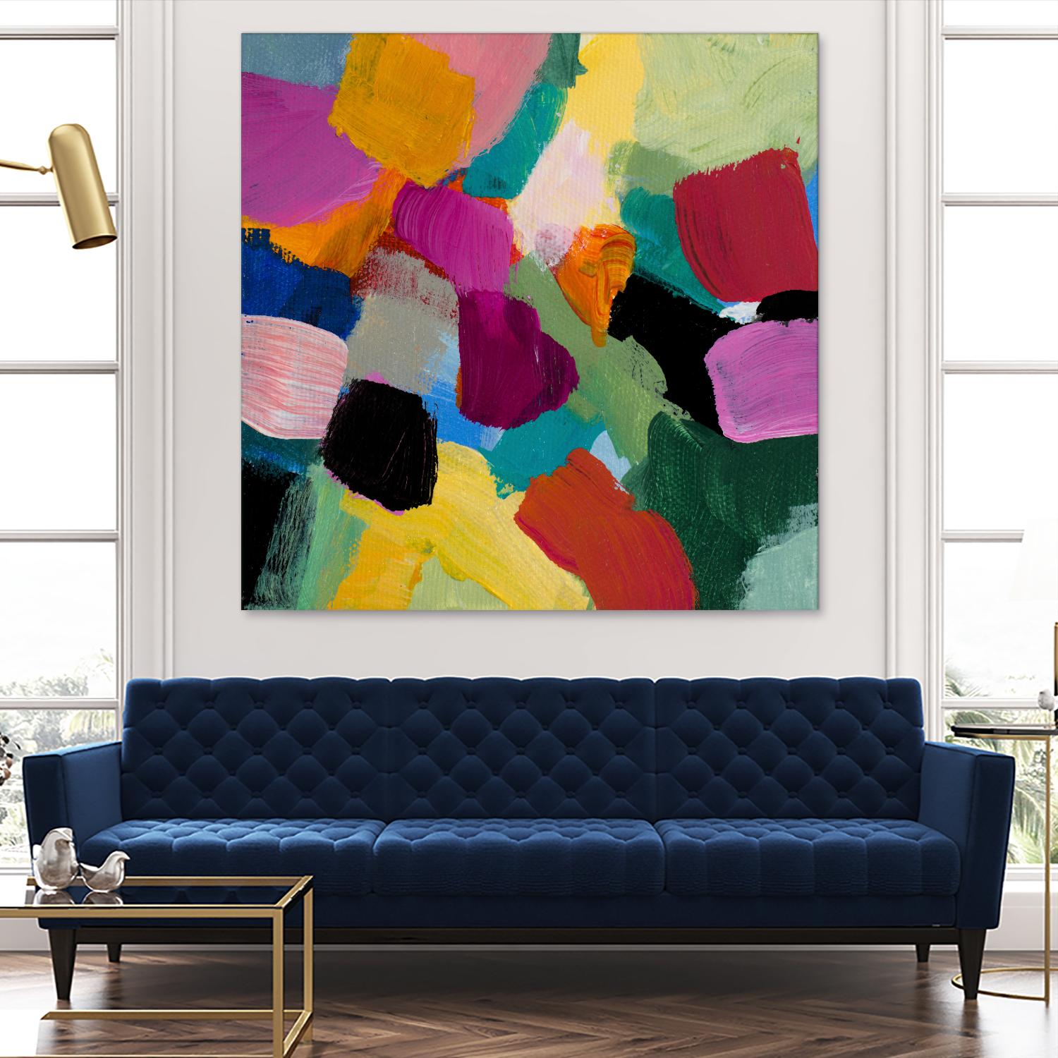 Spring Confetti I by Lanie Loreth on GIANT ART - pink abstract