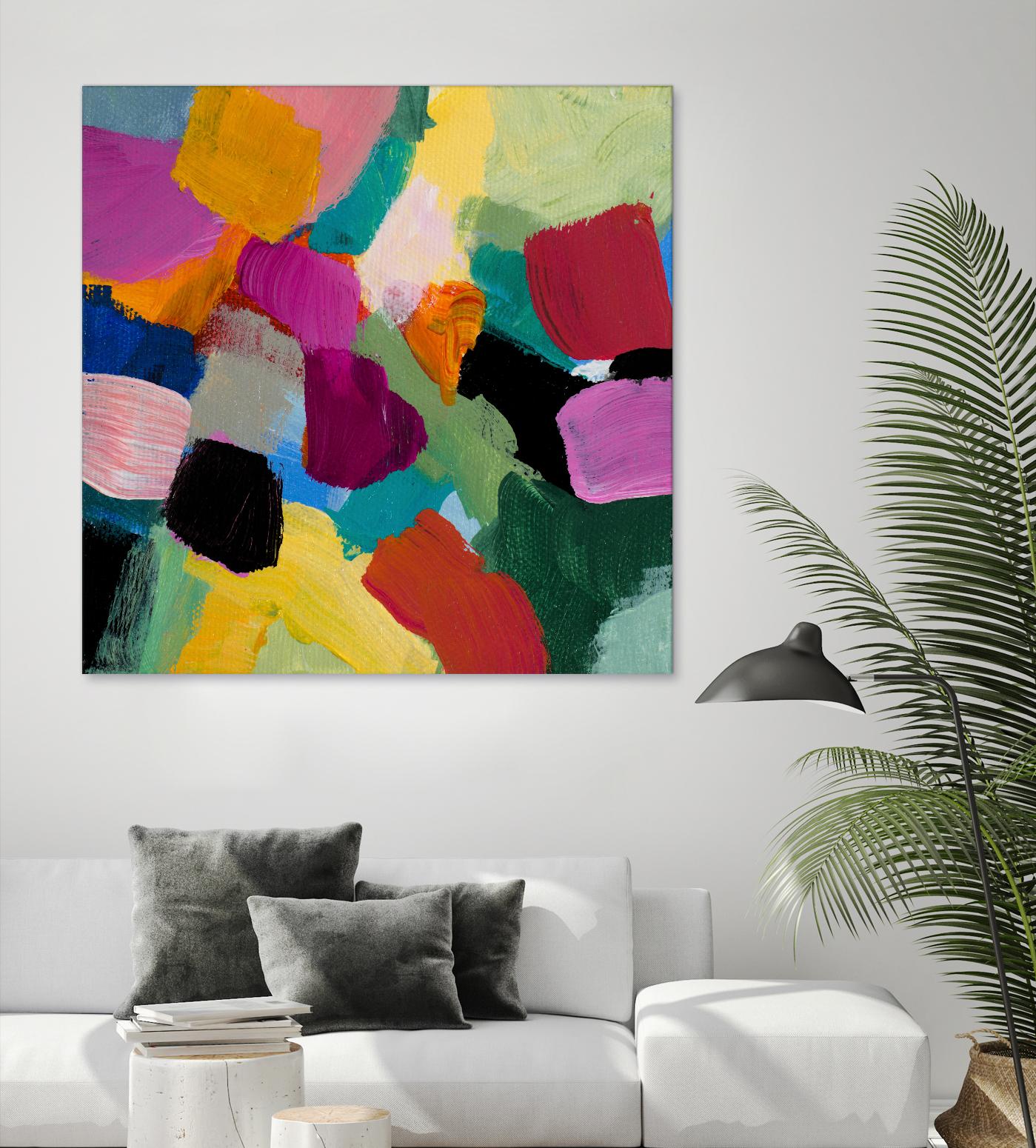 Spring Confetti I by Lanie Loreth on GIANT ART - pink abstract