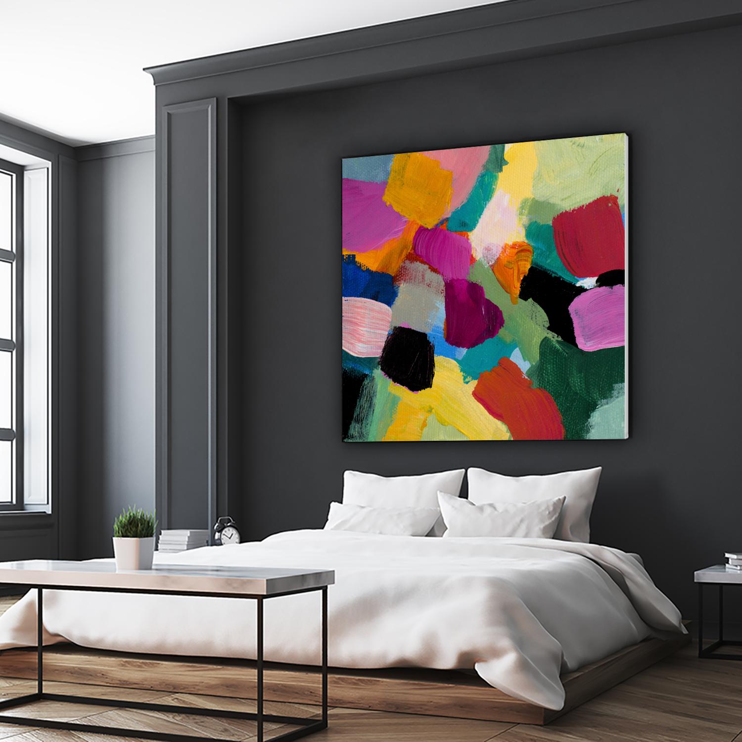 Spring Confetti I by Lanie Loreth on GIANT ART - pink abstract