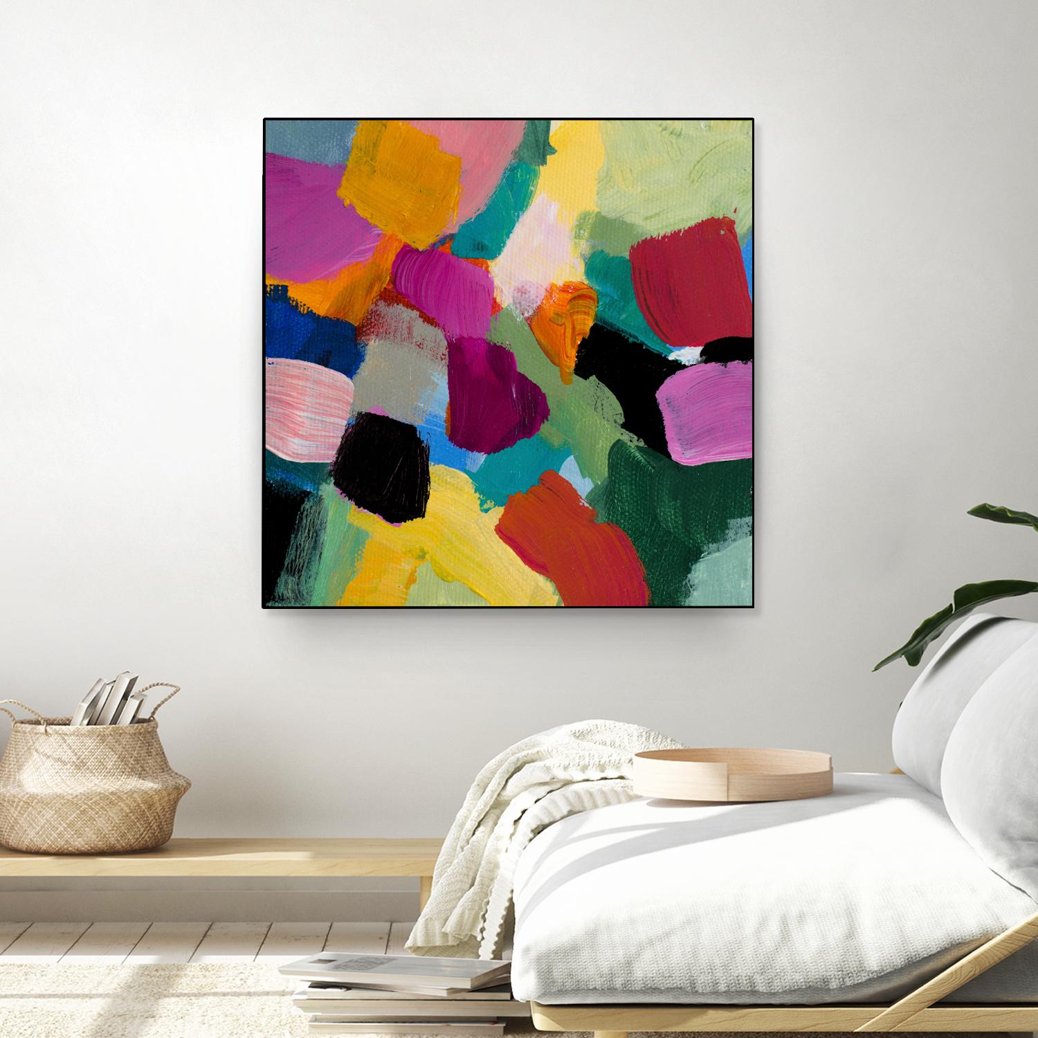 Spring Confetti I by Lanie Loreth on GIANT ART - pink abstract