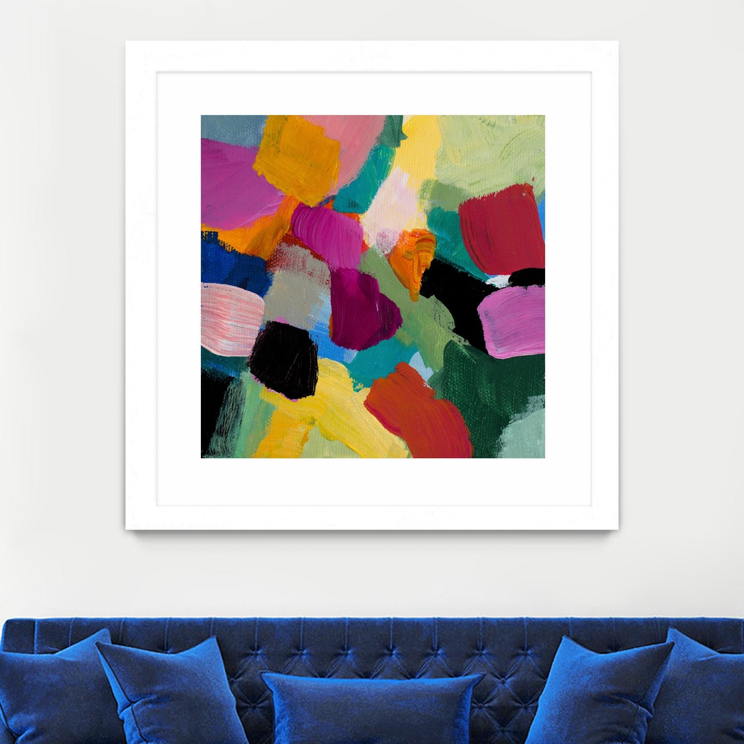 Spring Confetti I by Lanie Loreth on GIANT ART - pink abstract
