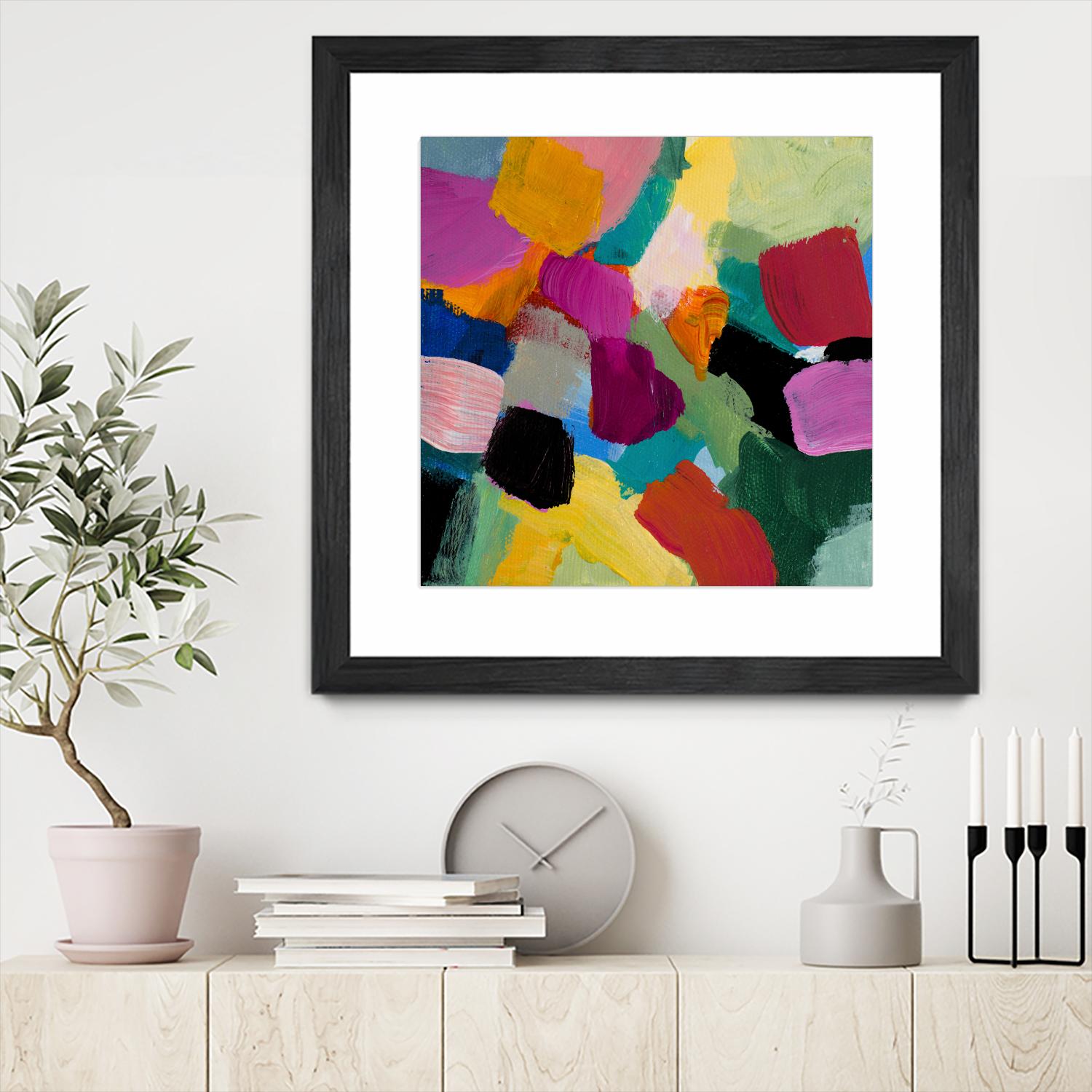 Spring Confetti I by Lanie Loreth on GIANT ART - pink abstract
