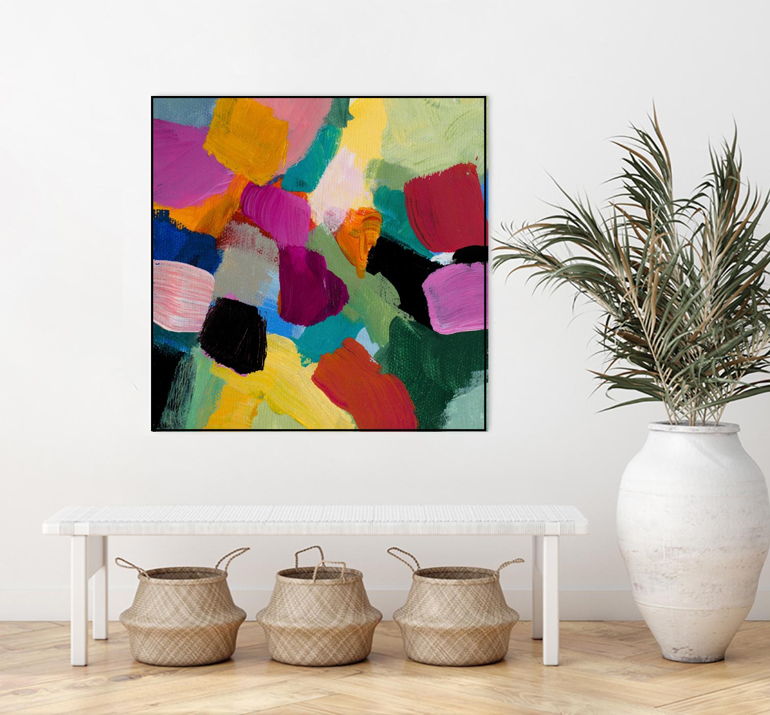 Spring Confetti I by Lanie Loreth on GIANT ART - pink abstract