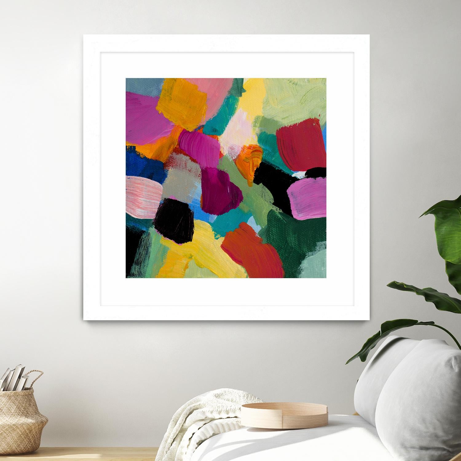 Spring Confetti I by Lanie Loreth on GIANT ART - pink abstract