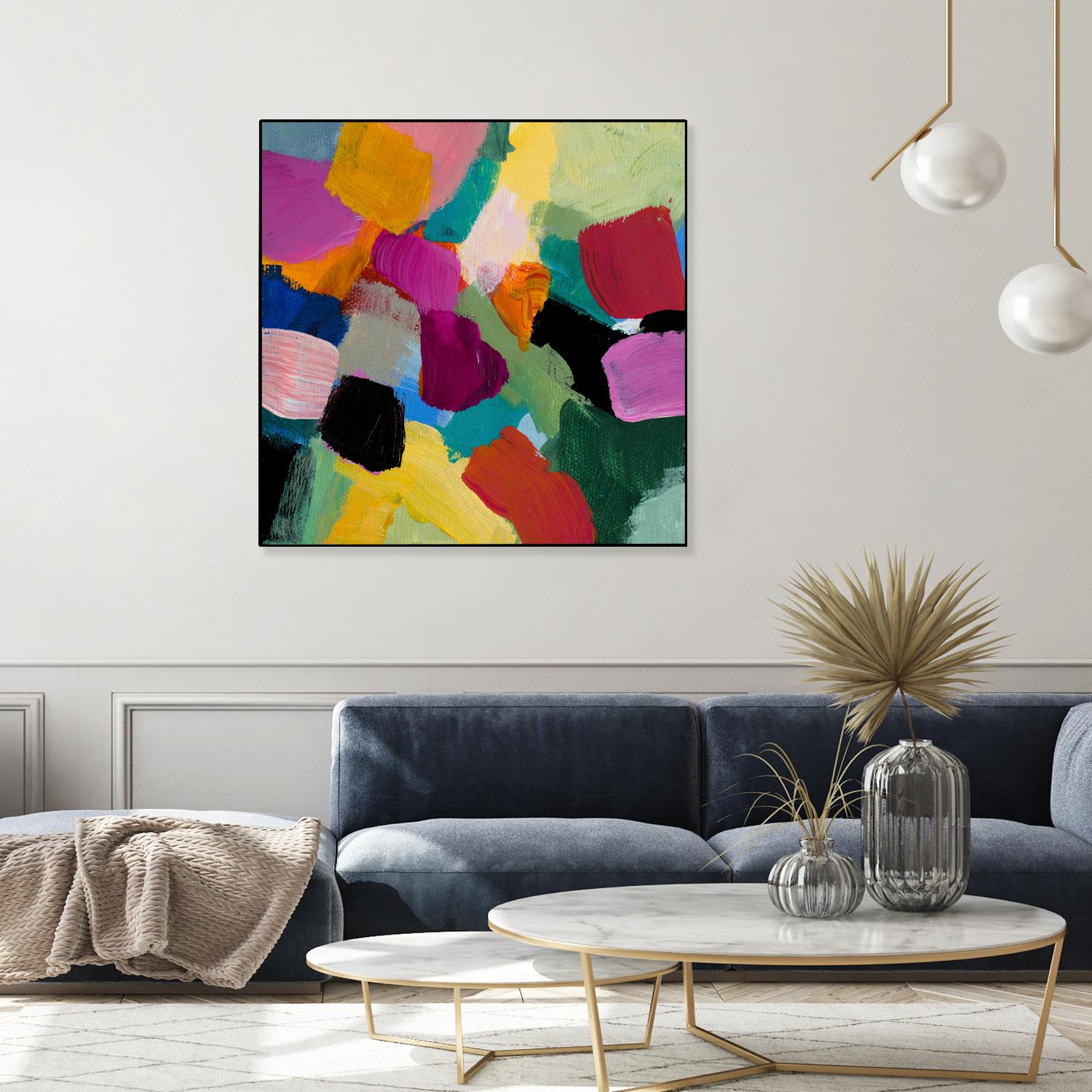 Spring Confetti I by Lanie Loreth on GIANT ART - pink abstract