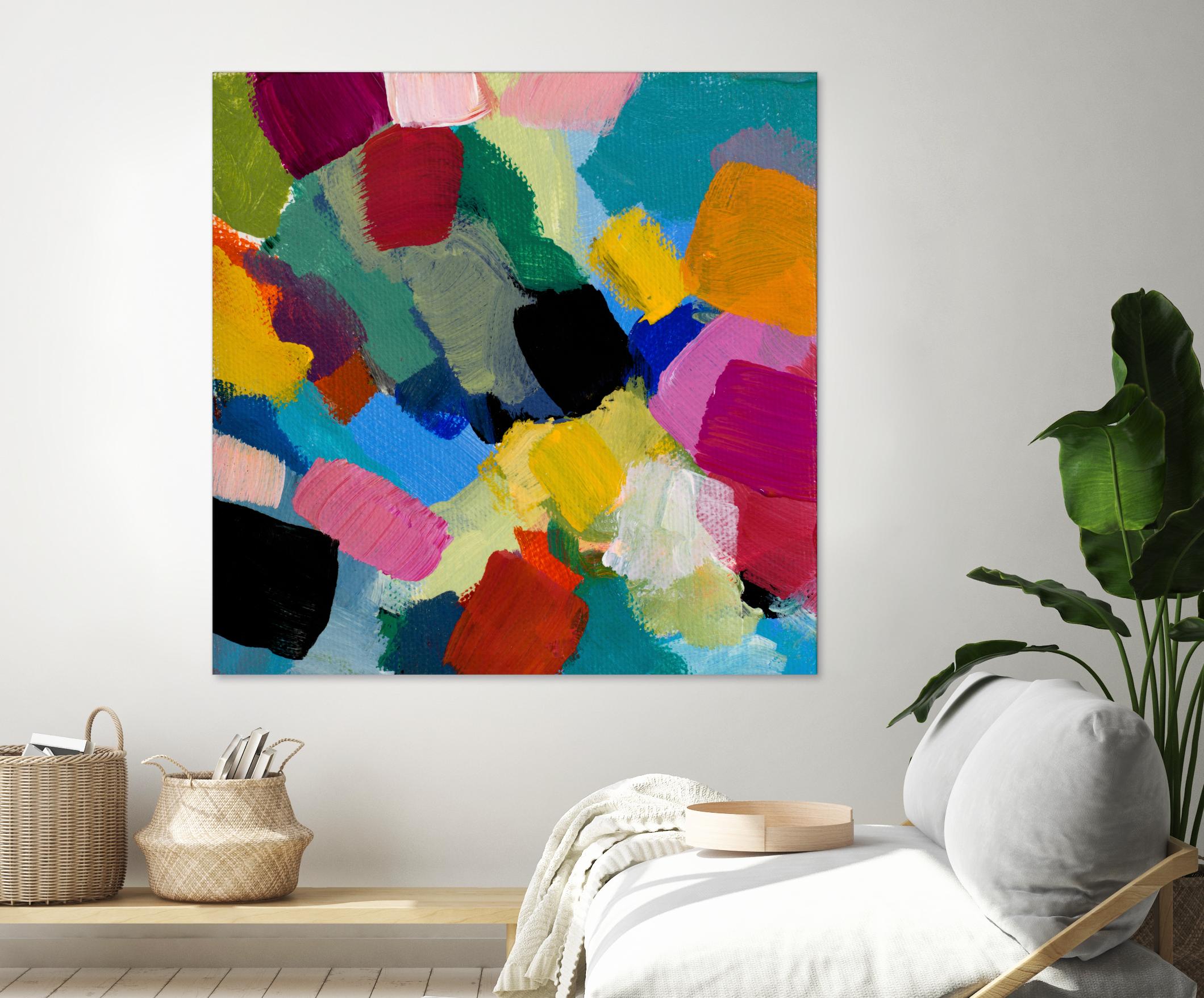 Spring Confetti II by Lanie Loreth on GIANT ART - pink abstract