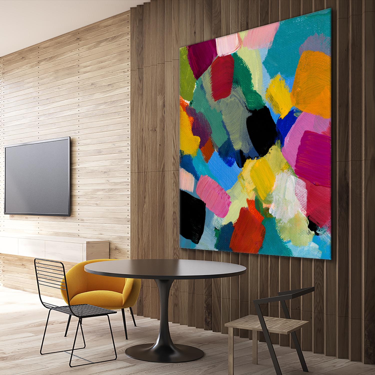 Spring Confetti II by Lanie Loreth on GIANT ART - pink abstract