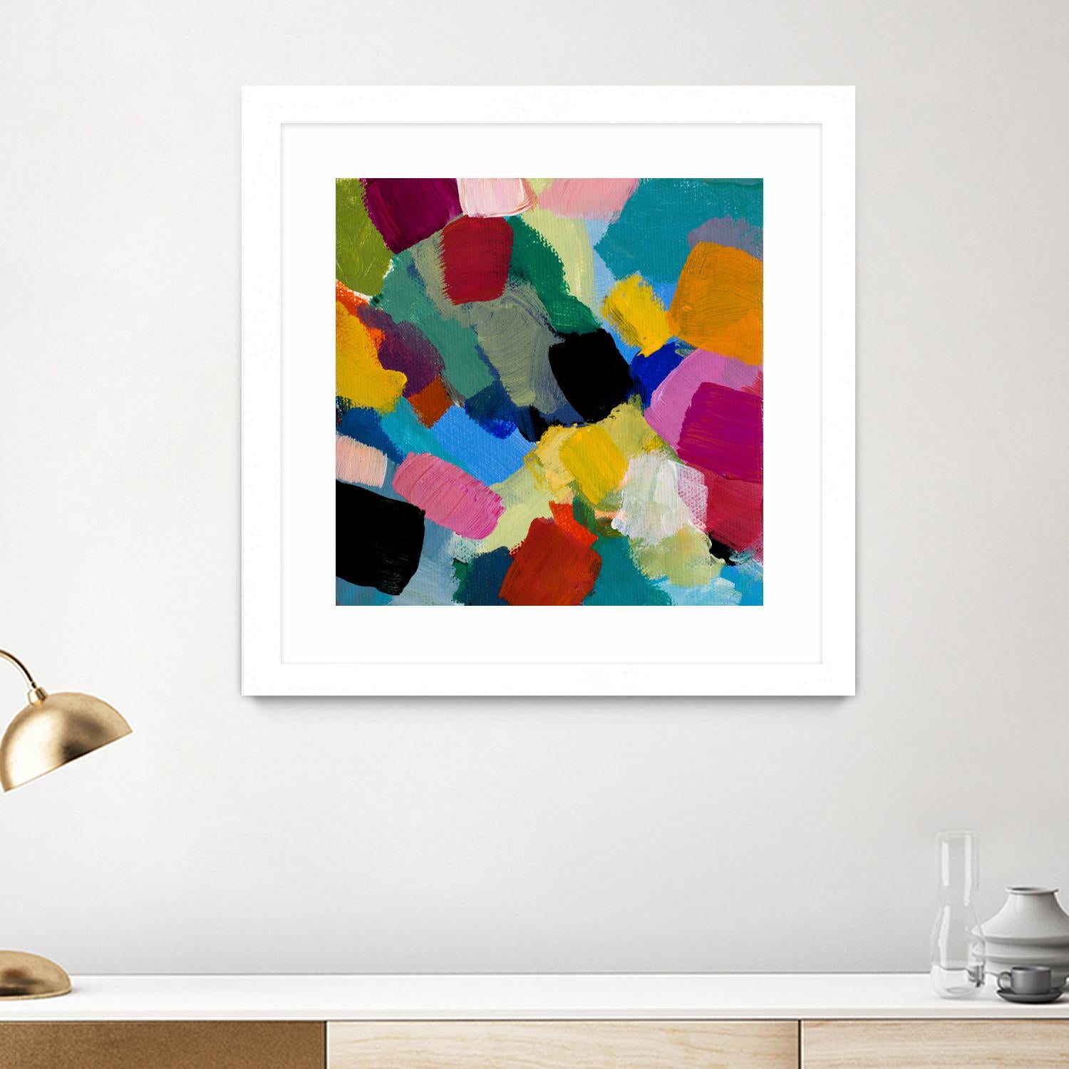 Spring Confetti II by Lanie Loreth on GIANT ART - pink abstract