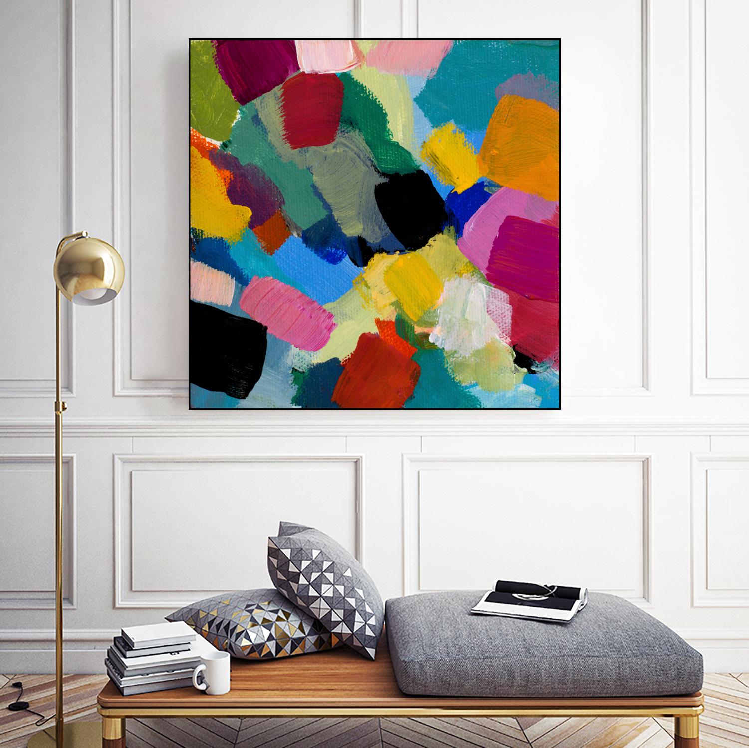 Spring Confetti II by Lanie Loreth on GIANT ART - pink abstract