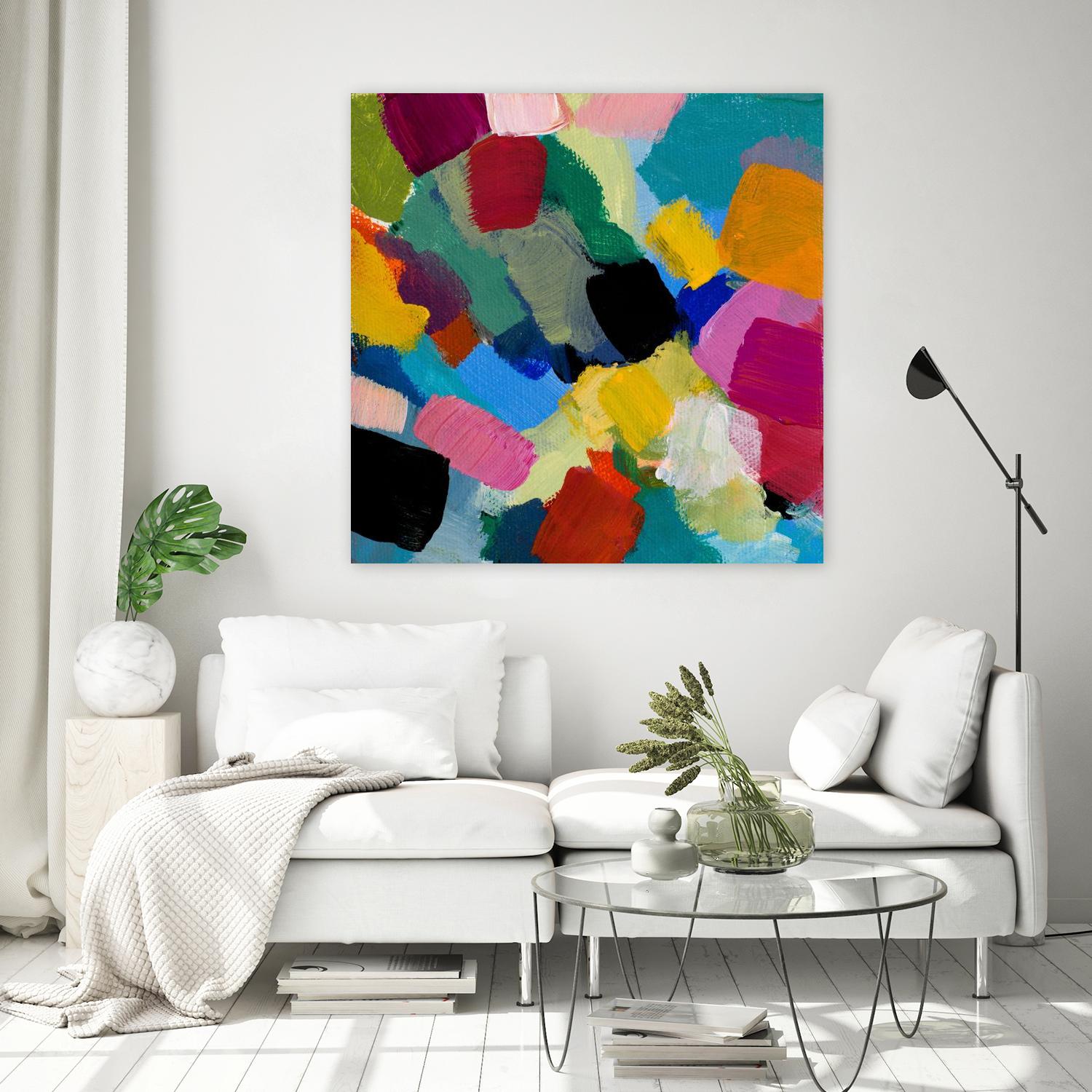 Spring Confetti II by Lanie Loreth on GIANT ART - pink abstract