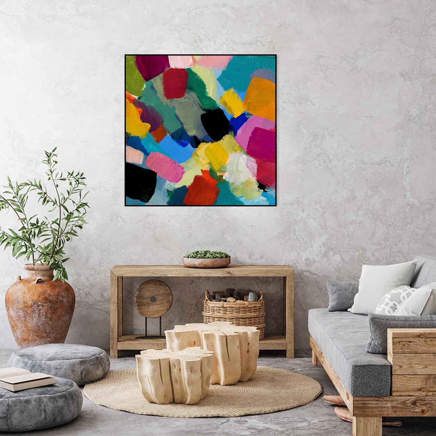 Spring Confetti II by Lanie Loreth on GIANT ART - pink abstract