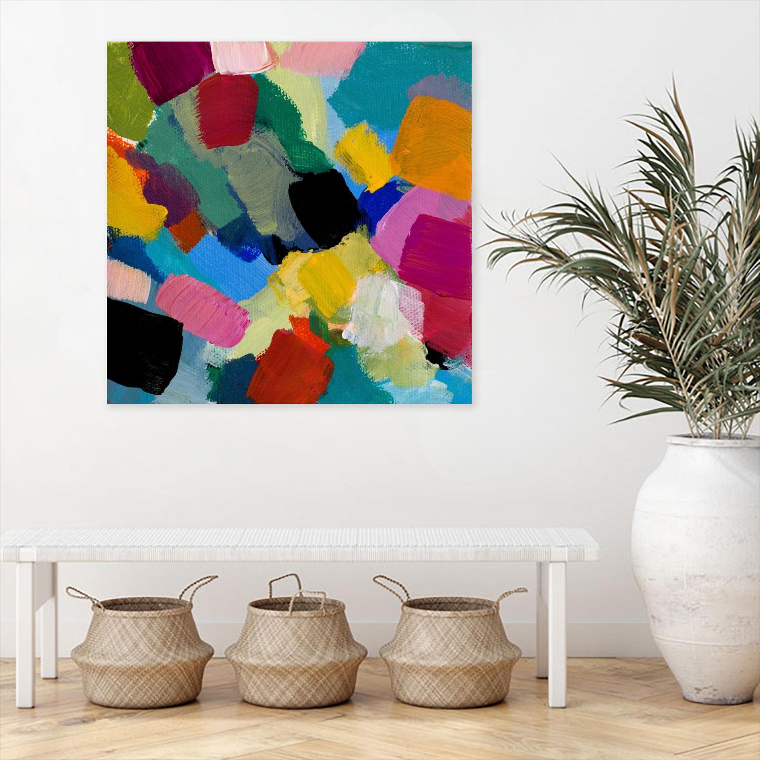 Spring Confetti II by Lanie Loreth on GIANT ART - pink abstract