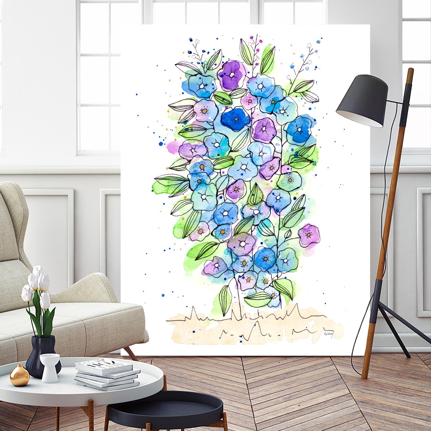 So Much Happiness by Krinlox on GIANT ART - multi floral