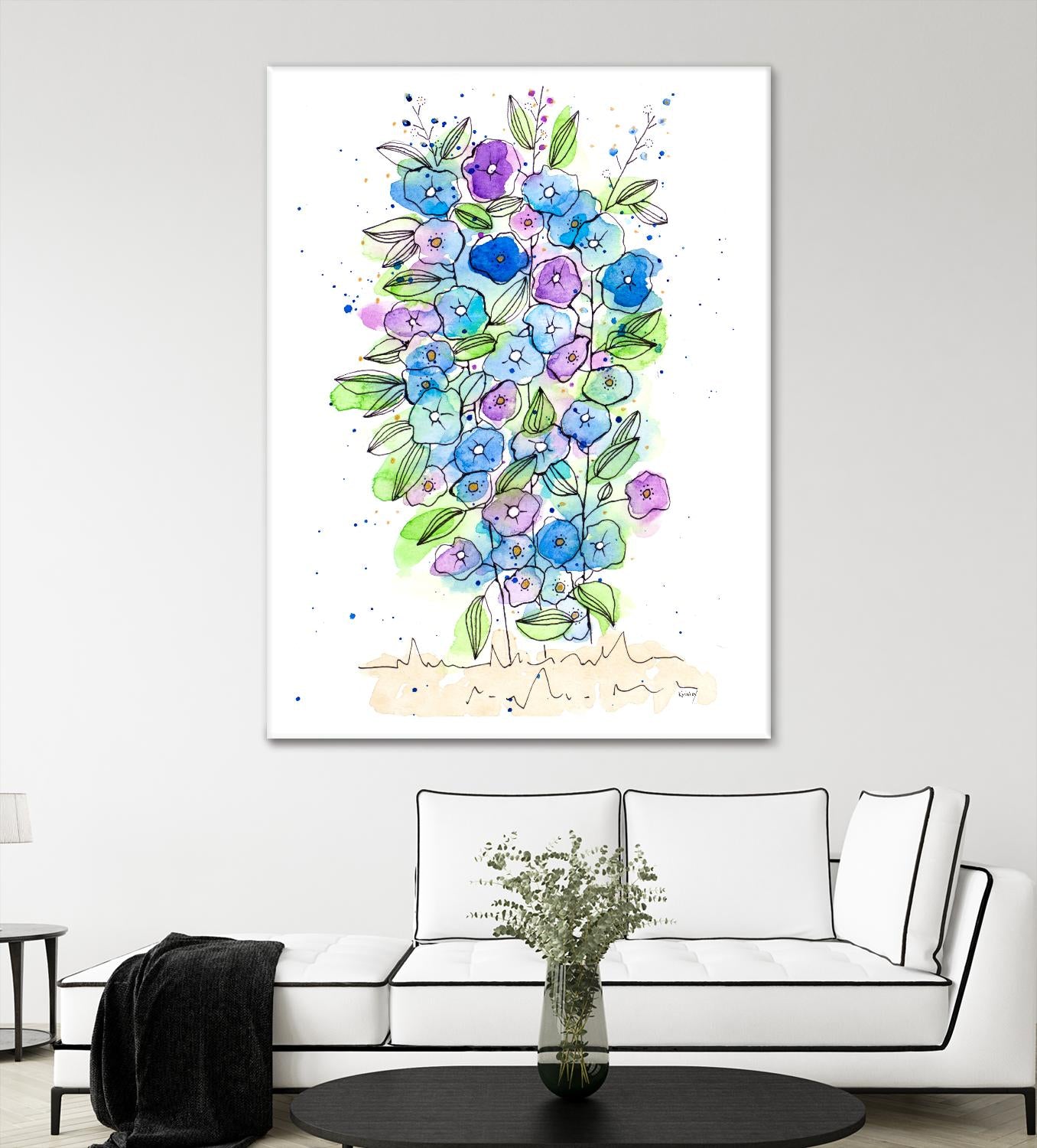 So Much Happiness by Krinlox on GIANT ART - multi floral