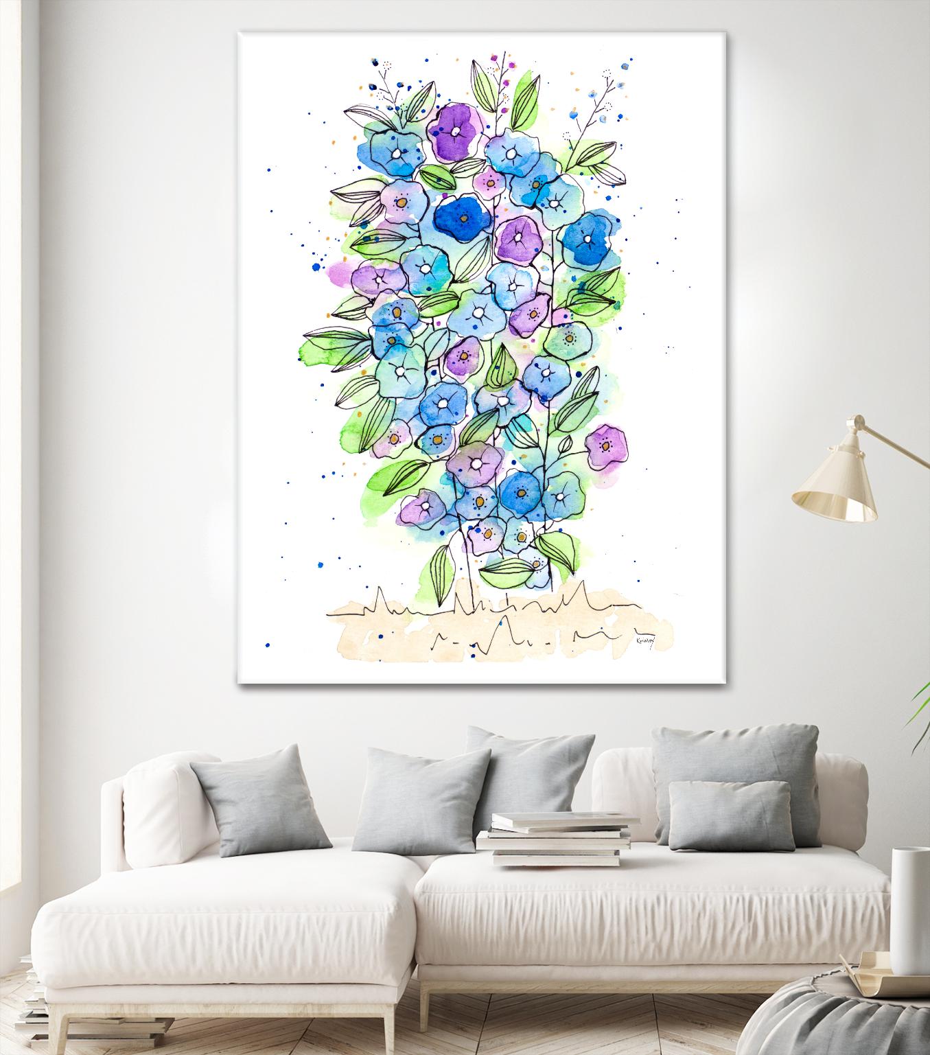So Much Happiness by Krinlox on GIANT ART - multi floral