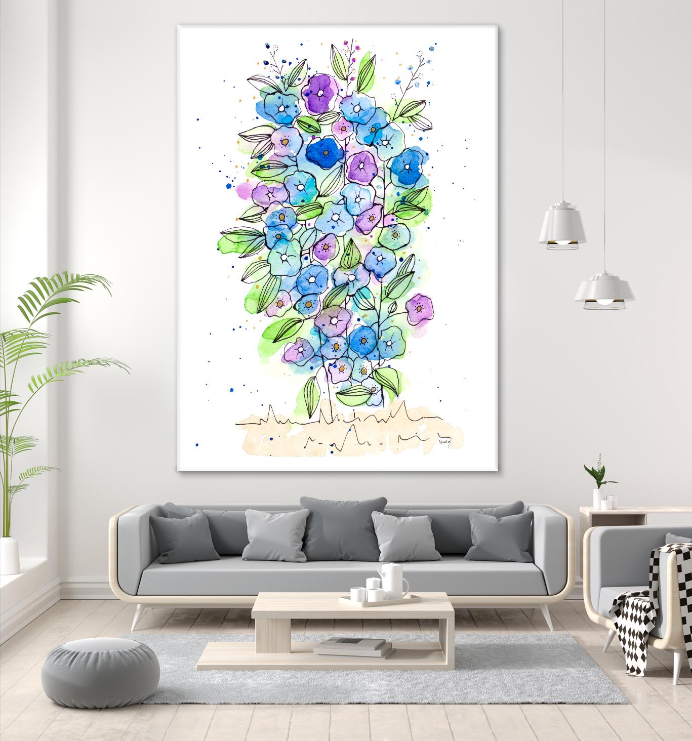 So Much Happiness by Krinlox on GIANT ART - multi floral
